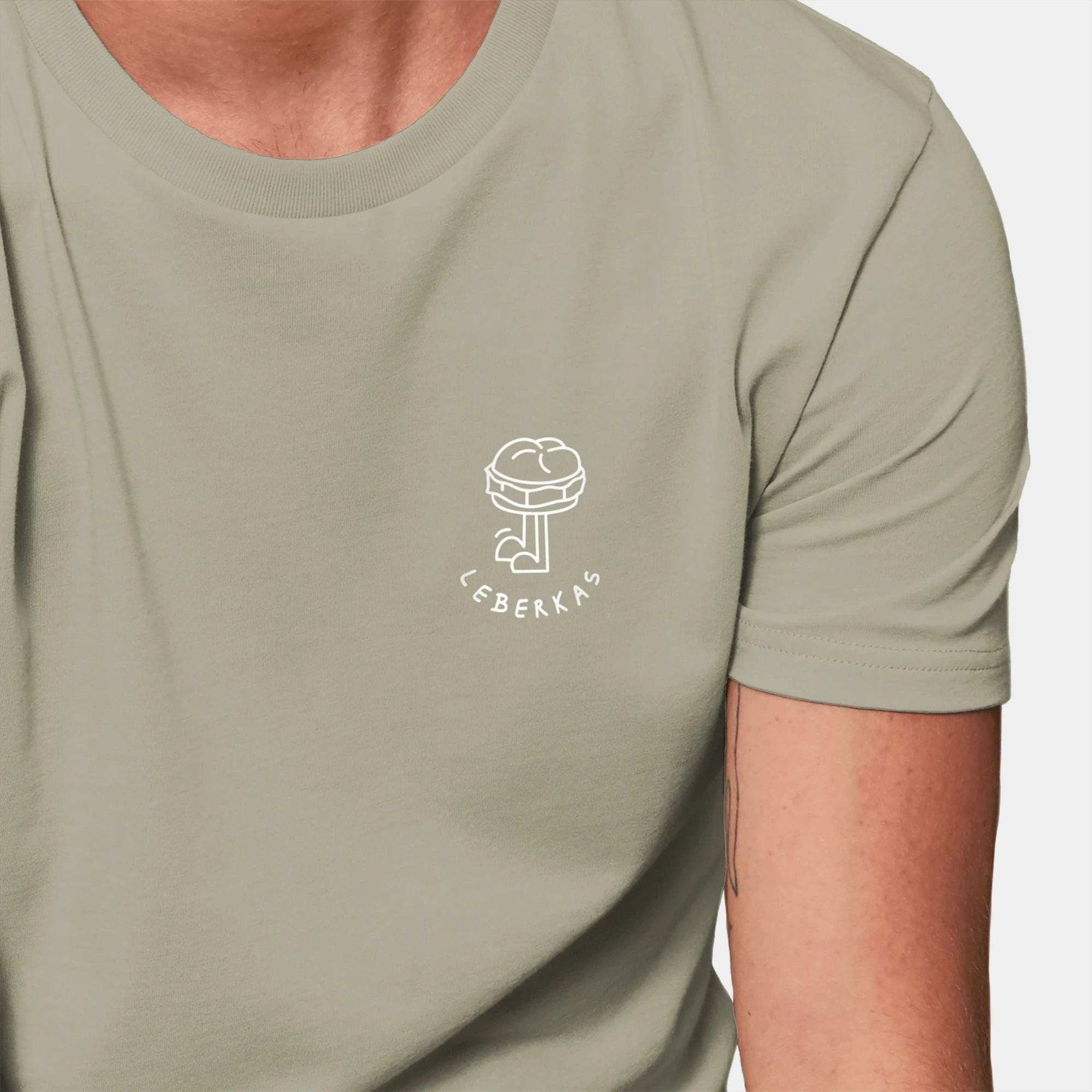 HEITER & LÄSSIG T-Shirt ORIGINAL "Leberkas" XXS / sage - aus nachhaltiger und fairer Produktion