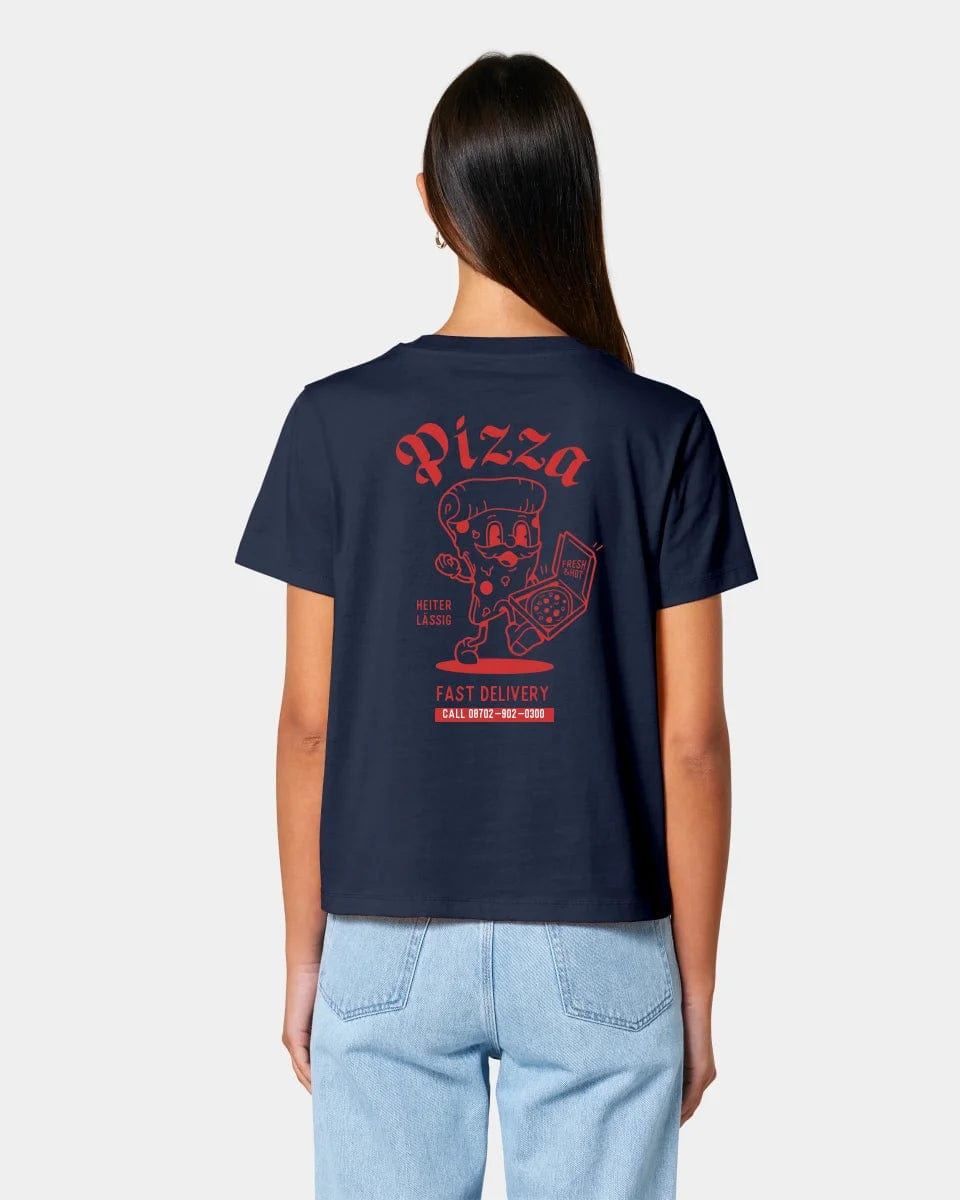 HEITER & LÄSSIG T-Shirt "Pizza" Damen / French Navy / XS - aus nachhaltiger und fairer Produktion