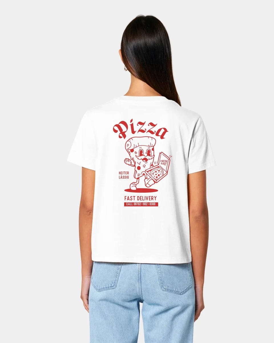 HEITER & LÄSSIG T-Shirt "Pizza" Damen / Weiß / XS - aus nachhaltiger und fairer Produktion