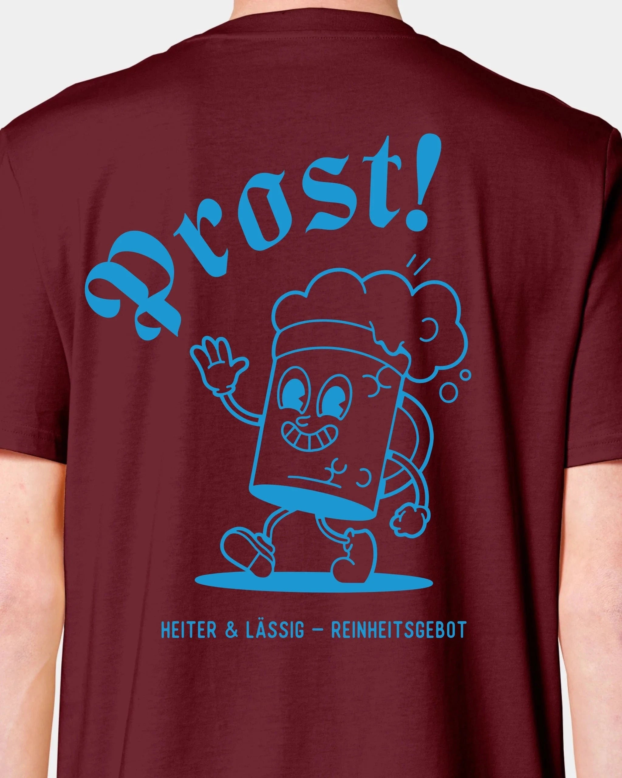 Schmidt Digitaldruck GmbH T-Shirt "Prost" Unisex / Burgundy / XXS - aus nachhaltiger und fairer Produktion