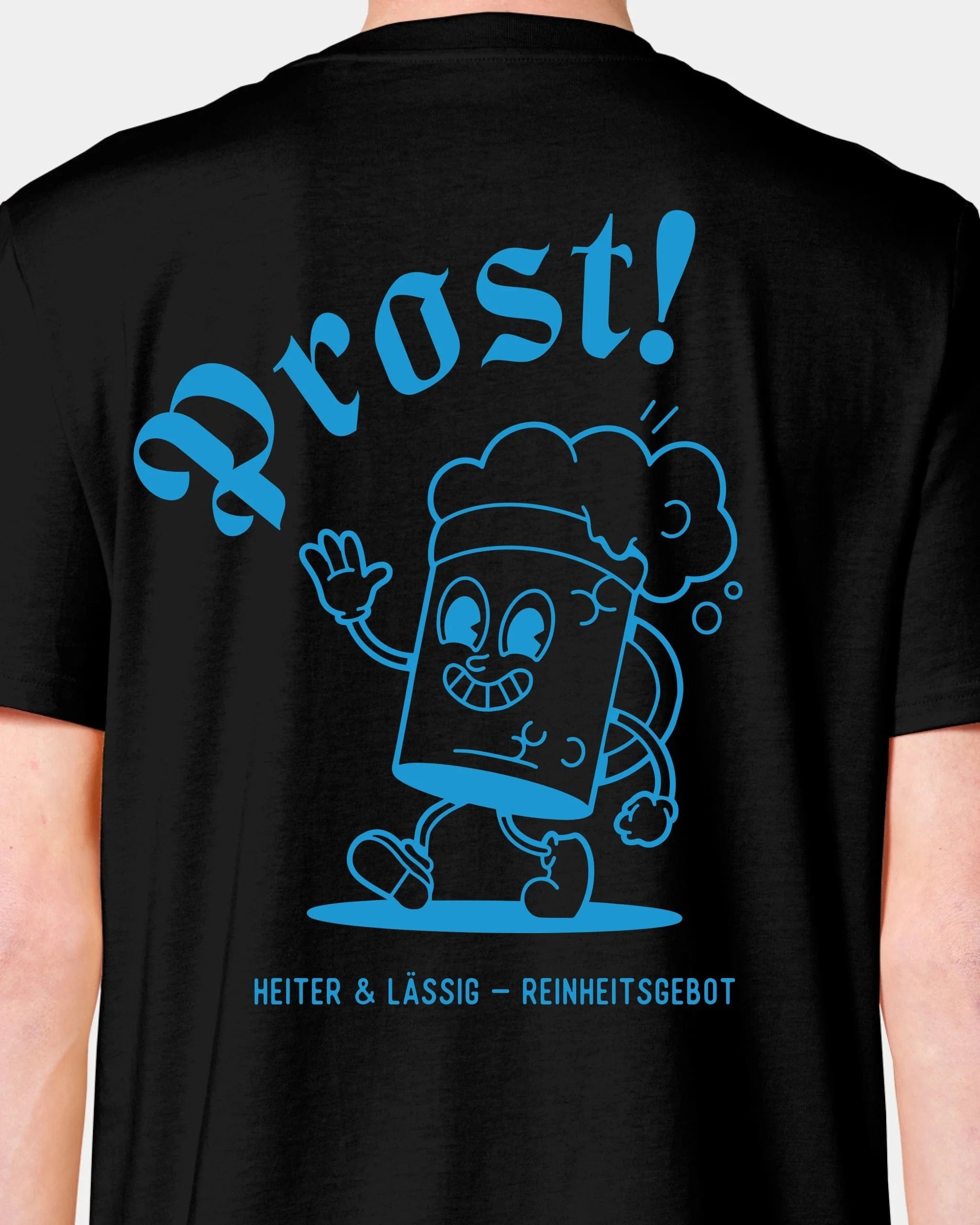 Schmidt Digitaldruck GmbH T-Shirt "Prost" Unisex / Schwarz / XXS - aus nachhaltiger und fairer Produktion