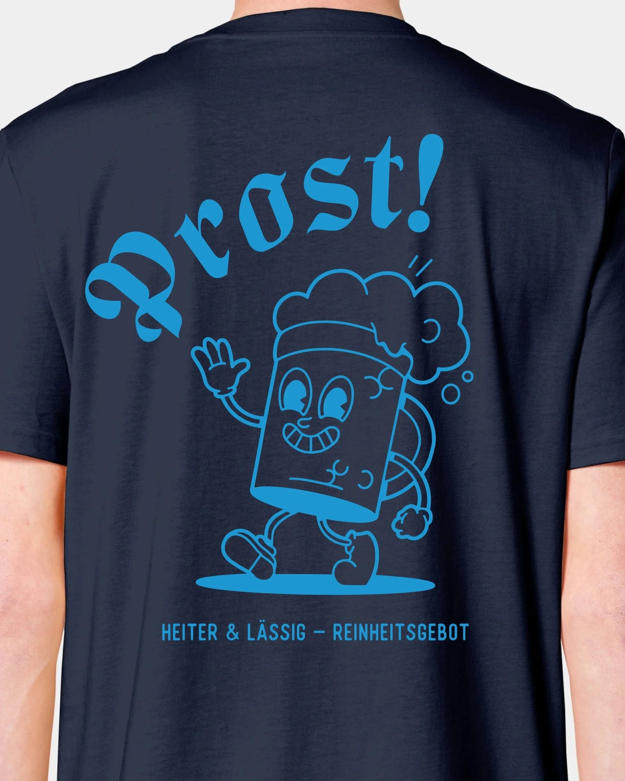 Schmidt Digitaldruck GmbH T-Shirt "Prost" Unisex / French Navy / XXS - aus nachhaltiger und fairer Produktion