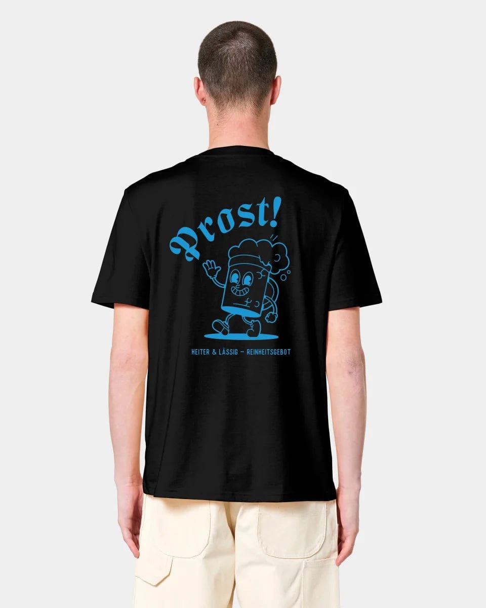 HEITER & LÄSSIG T-Shirt "Prost" Unisex / Schwarz / XXS - aus nachhaltiger und fairer Produktion