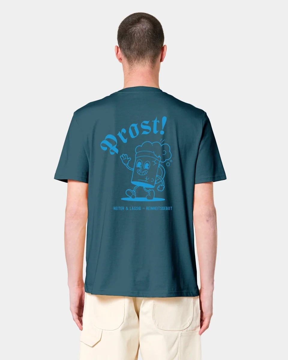 HEITER & LÄSSIG T-Shirt "Prost" Unisex / Stargazer / S - aus nachhaltiger und fairer Produktion
