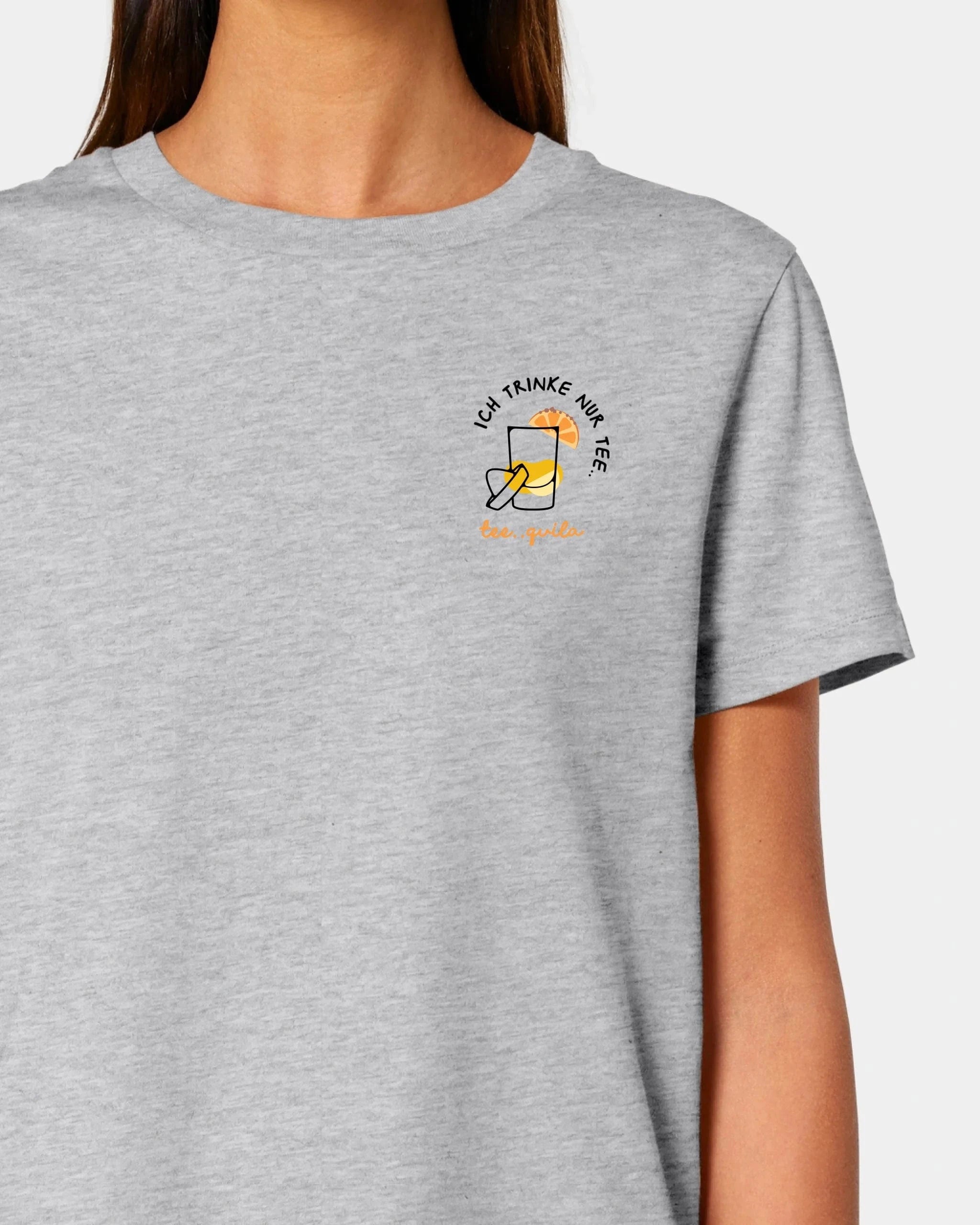 Schmidt Digitaldruck GmbH T-Shirt "Tequila" Damen / Heather Grey / XS - aus nachhaltiger und fairer Produktion