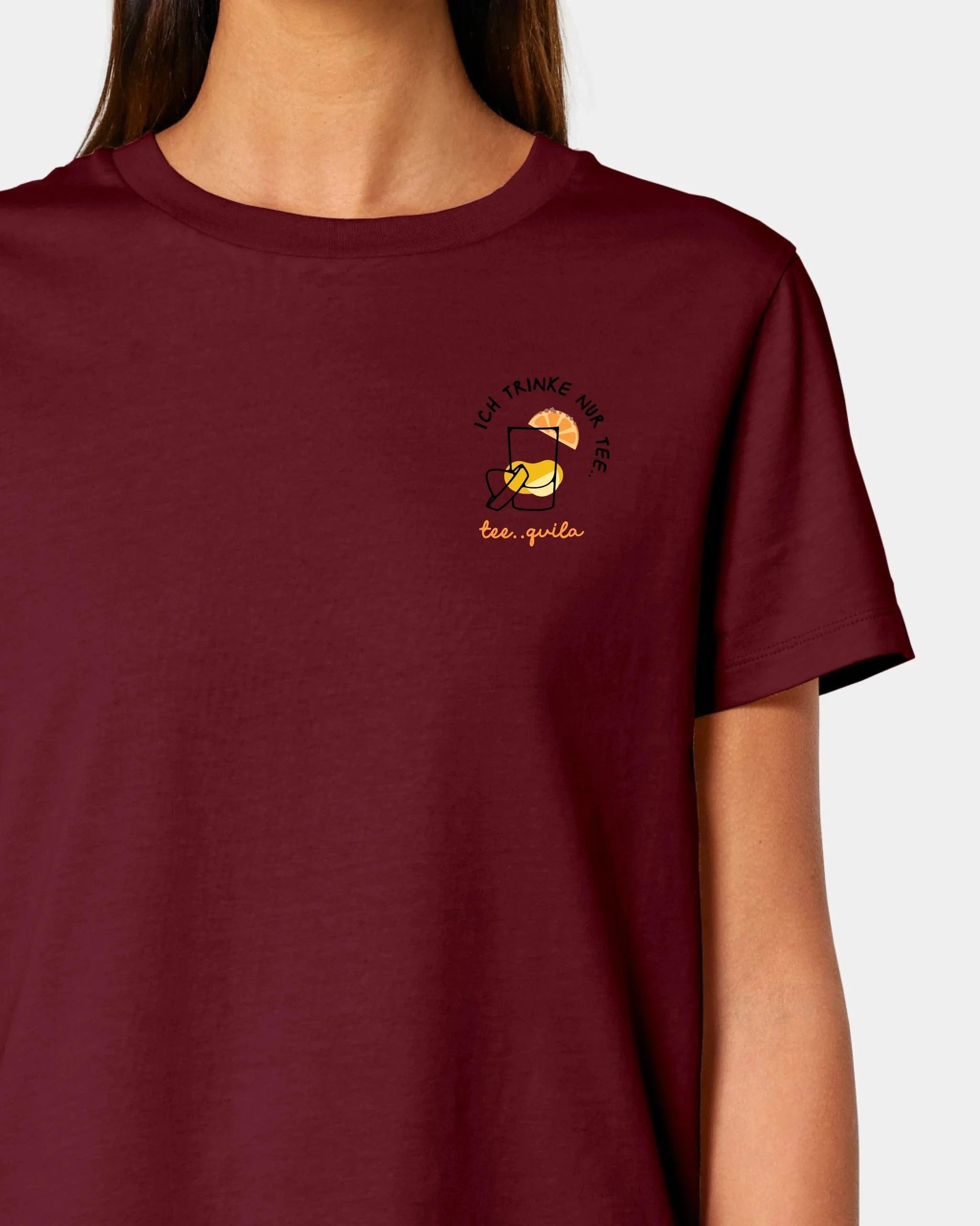 Schmidt Digitaldruck GmbH T-Shirt "Tequila" Damen / Burgundy / XS - aus nachhaltiger und fairer Produktion