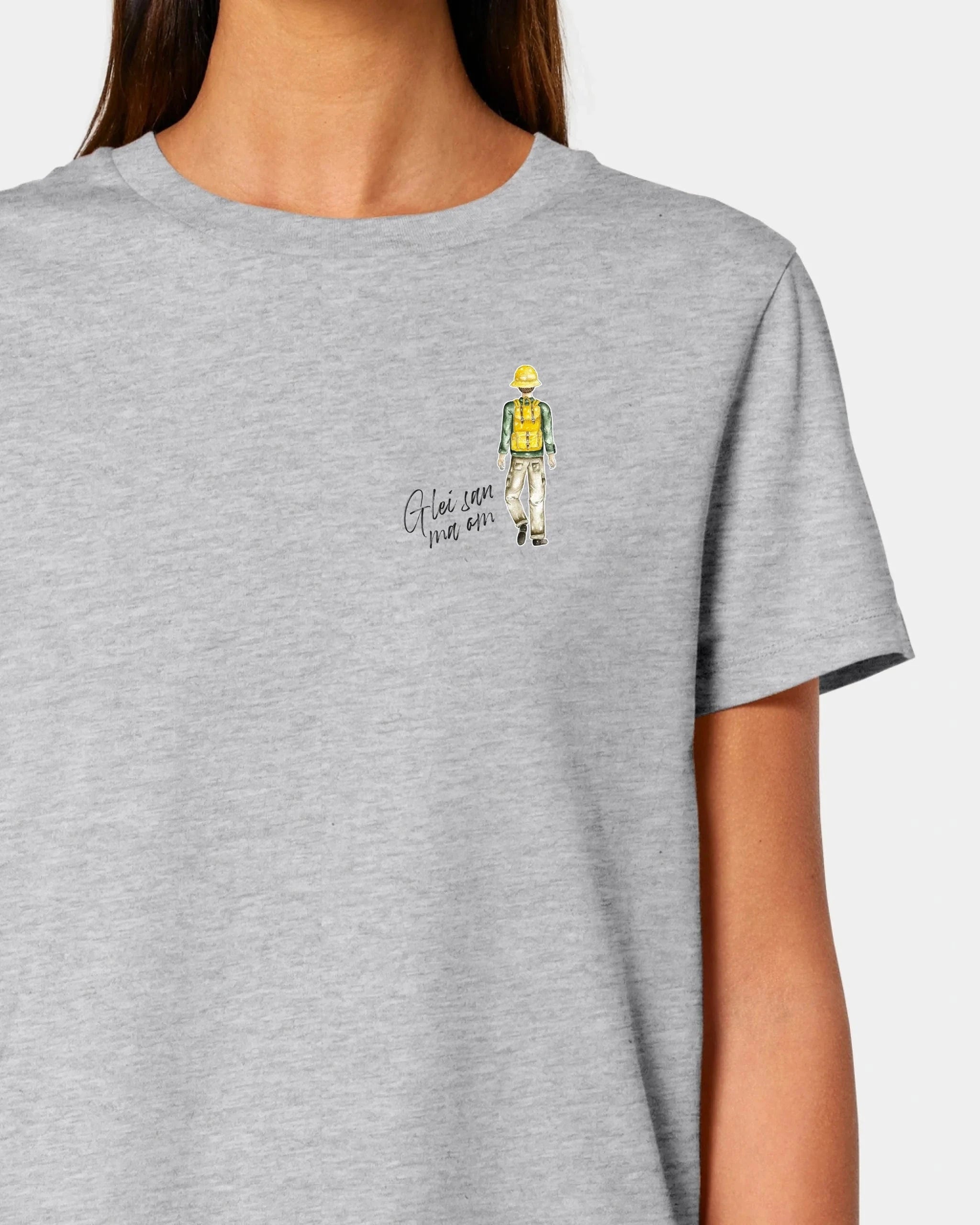 Schmidt Digitaldruck GmbH T-Shirt "Wanderer" Damen / Heather Grey / XS - aus nachhaltiger und fairer Produktion