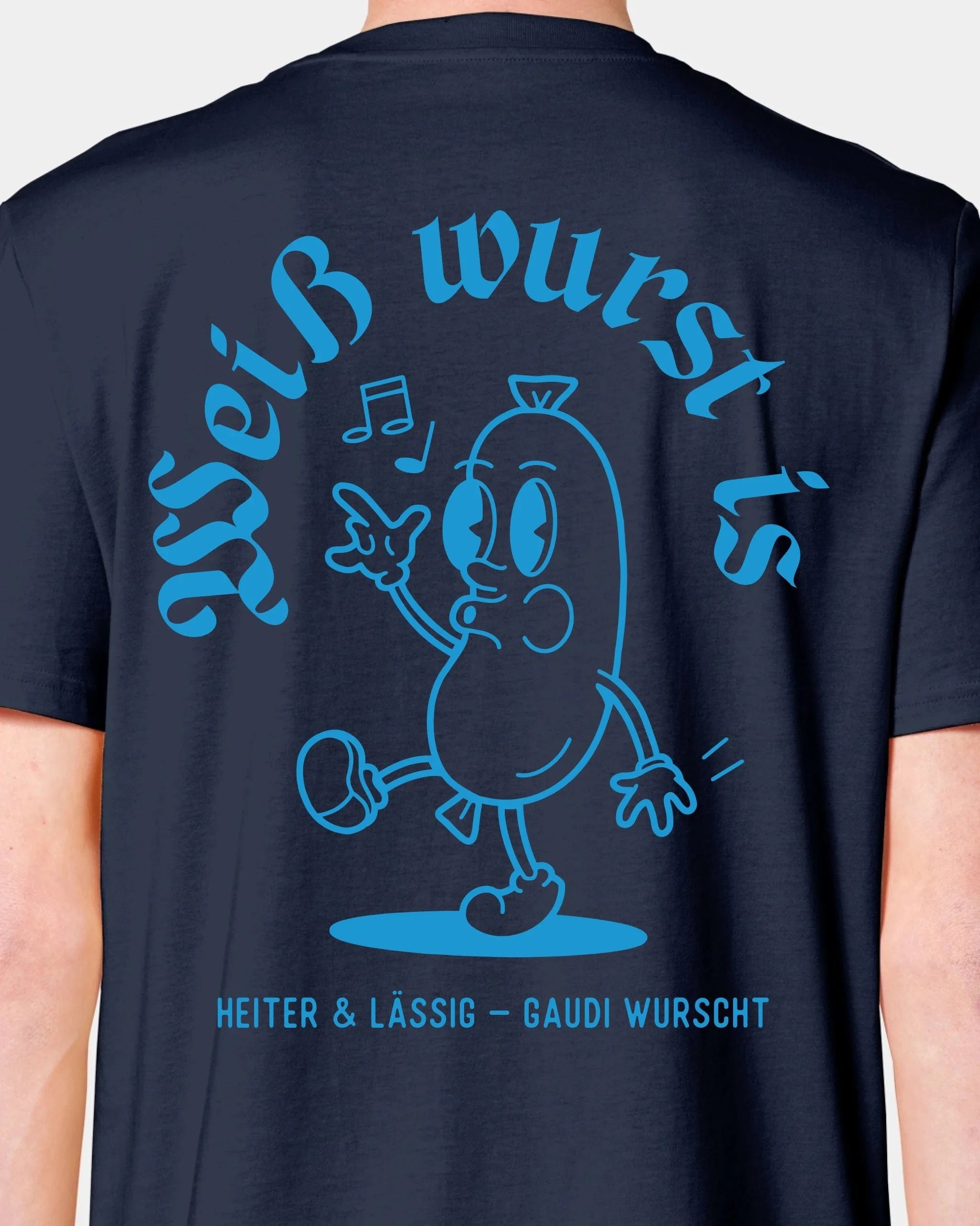 Schmidt Digitaldruck GmbH T-Shirt "Weißwurst" Unisex / French Navy / XXS - aus nachhaltiger und fairer Produktion
