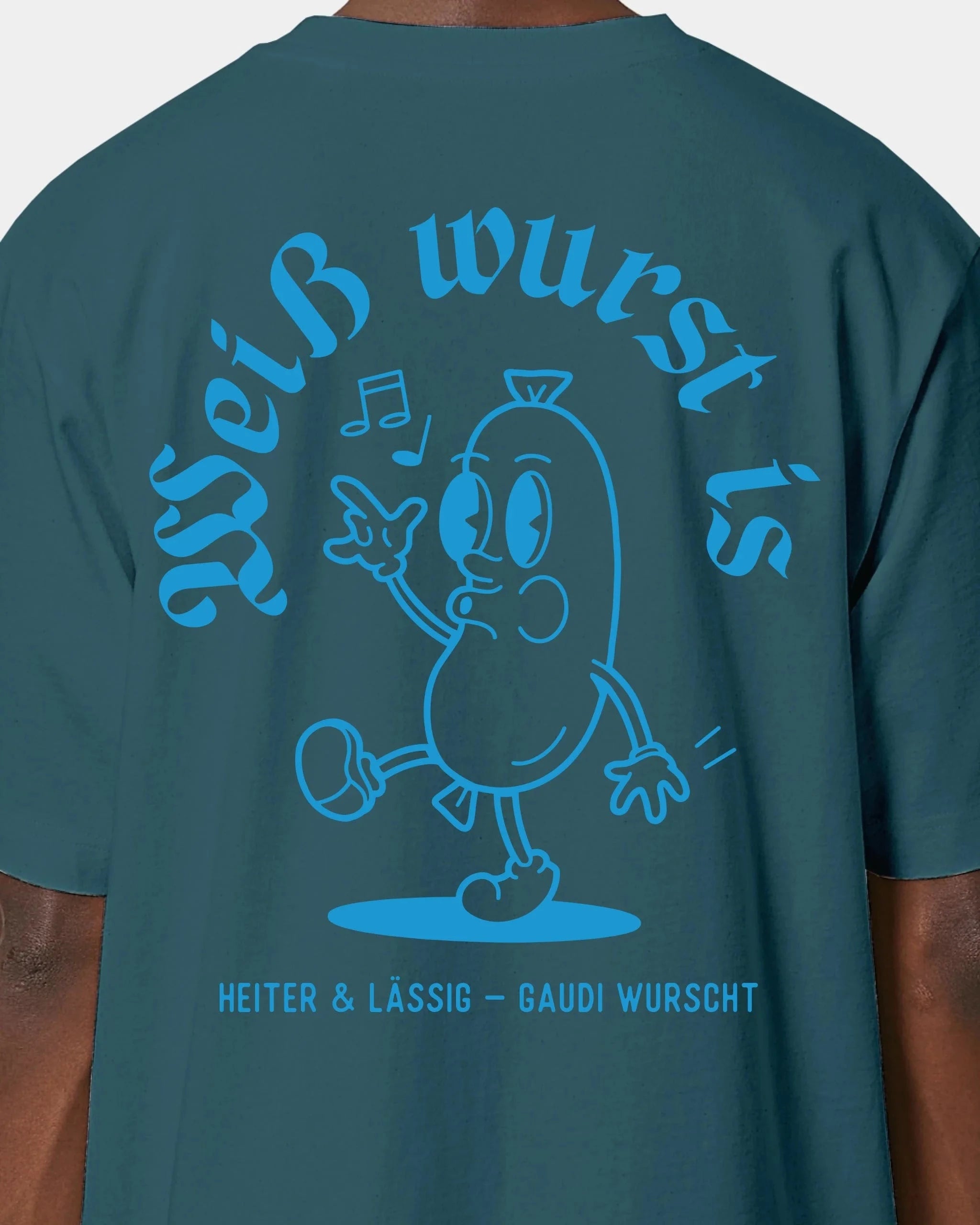 Schmidt Digitaldruck GmbH T-Shirt "Weißwurst" Oversized / Stargazer / XXS - aus nachhaltiger und fairer Produktion
