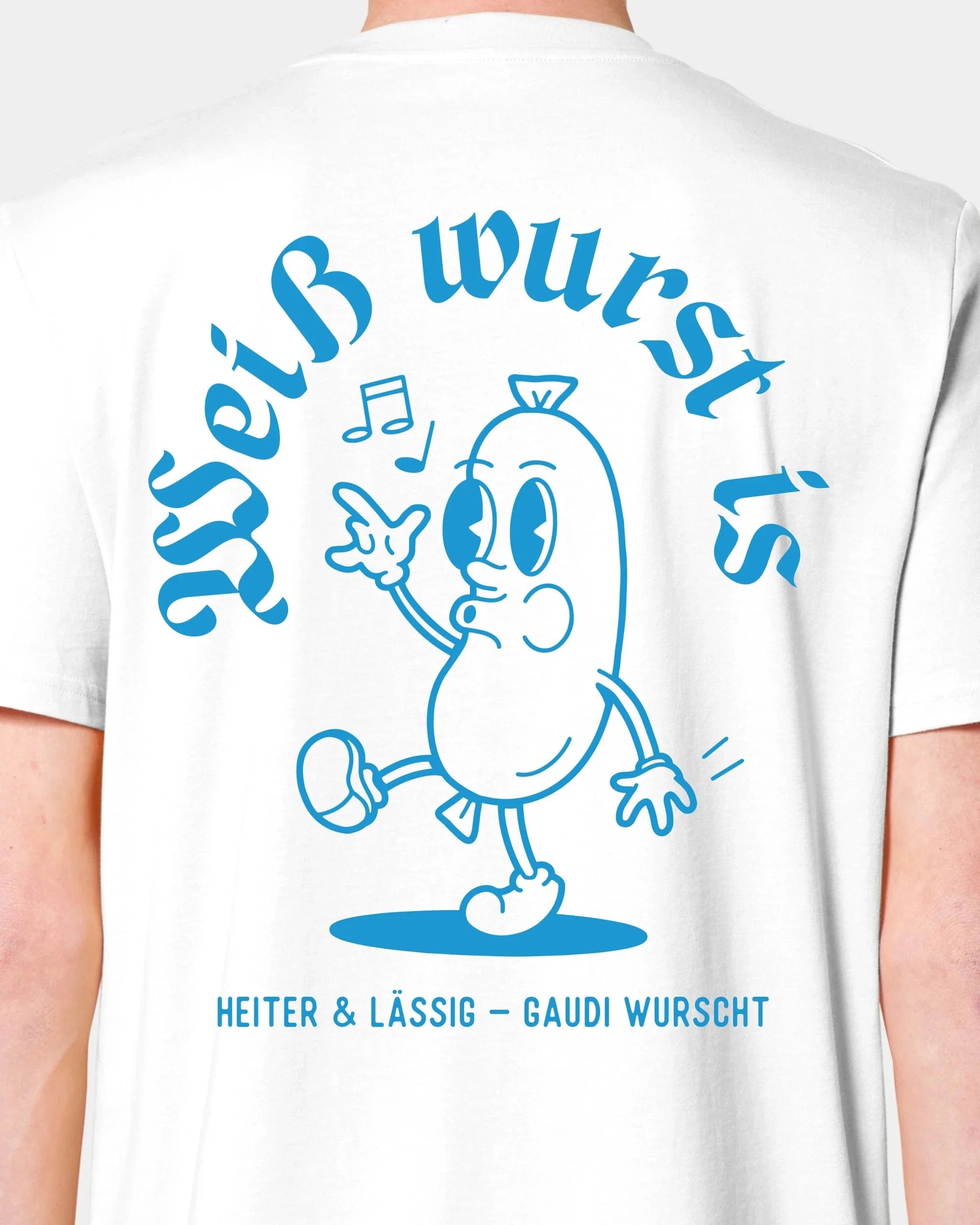 Schmidt Digitaldruck GmbH T-Shirt "Weißwurst" Unisex / Weiß / XXS - aus nachhaltiger und fairer Produktion