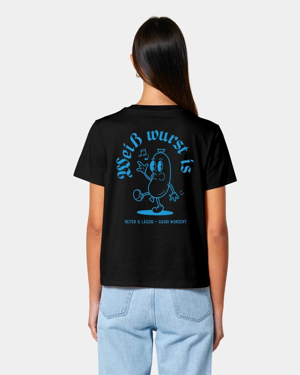 HEITER & LÄSSIG T-Shirt "Weißwurst" Damen / Schwarz / XS - aus nachhaltiger und fairer Produktion