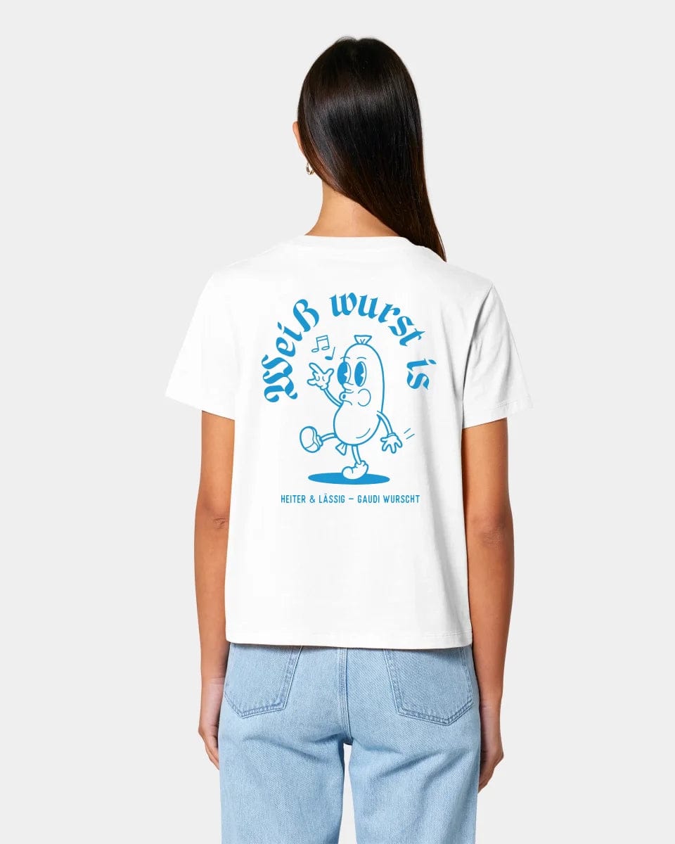 HEITER & LÄSSIG T-Shirt "Weißwurst" Damen / Weiß / XS - aus nachhaltiger und fairer Produktion