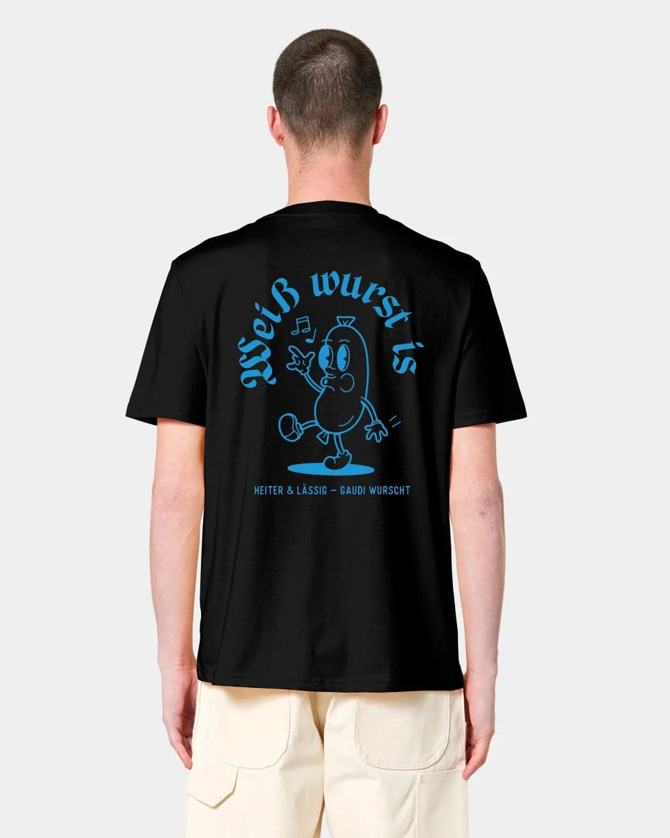 HEITER & LÄSSIG T-Shirt "Weißwurst" Unisex / Schwarz / XXS - aus nachhaltiger und fairer Produktion