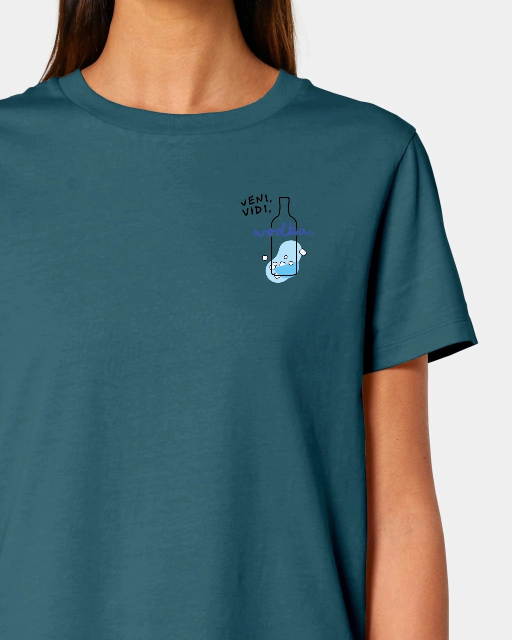 Schmidt Digitaldruck GmbH T-Shirt "Wodka" Damen / Stargazer / XS - aus nachhaltiger und fairer Produktion