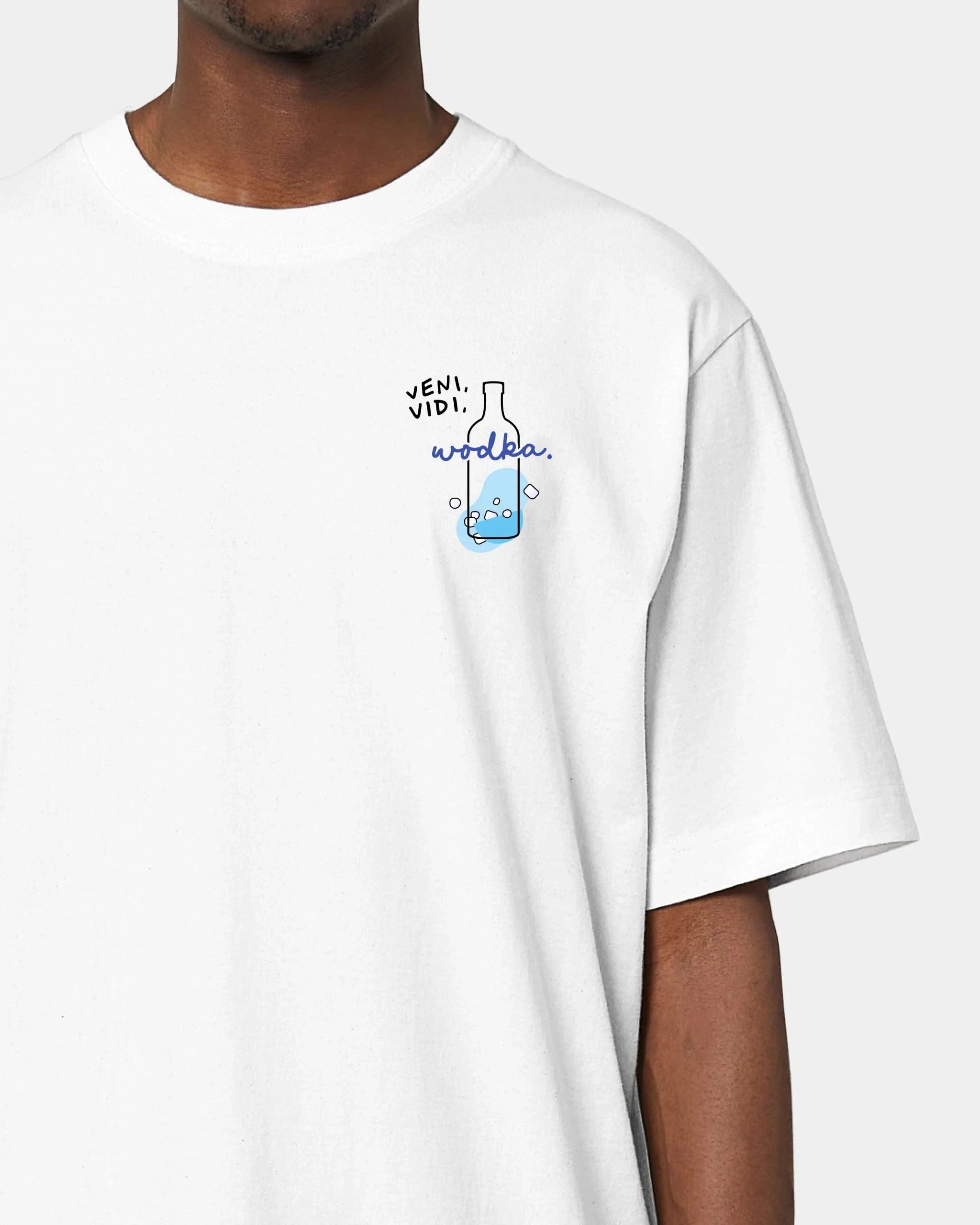 Schmidt Digitaldruck GmbH T-Shirt "Wodka" Oversized / Weiß / XXS - aus nachhaltiger und fairer Produktion