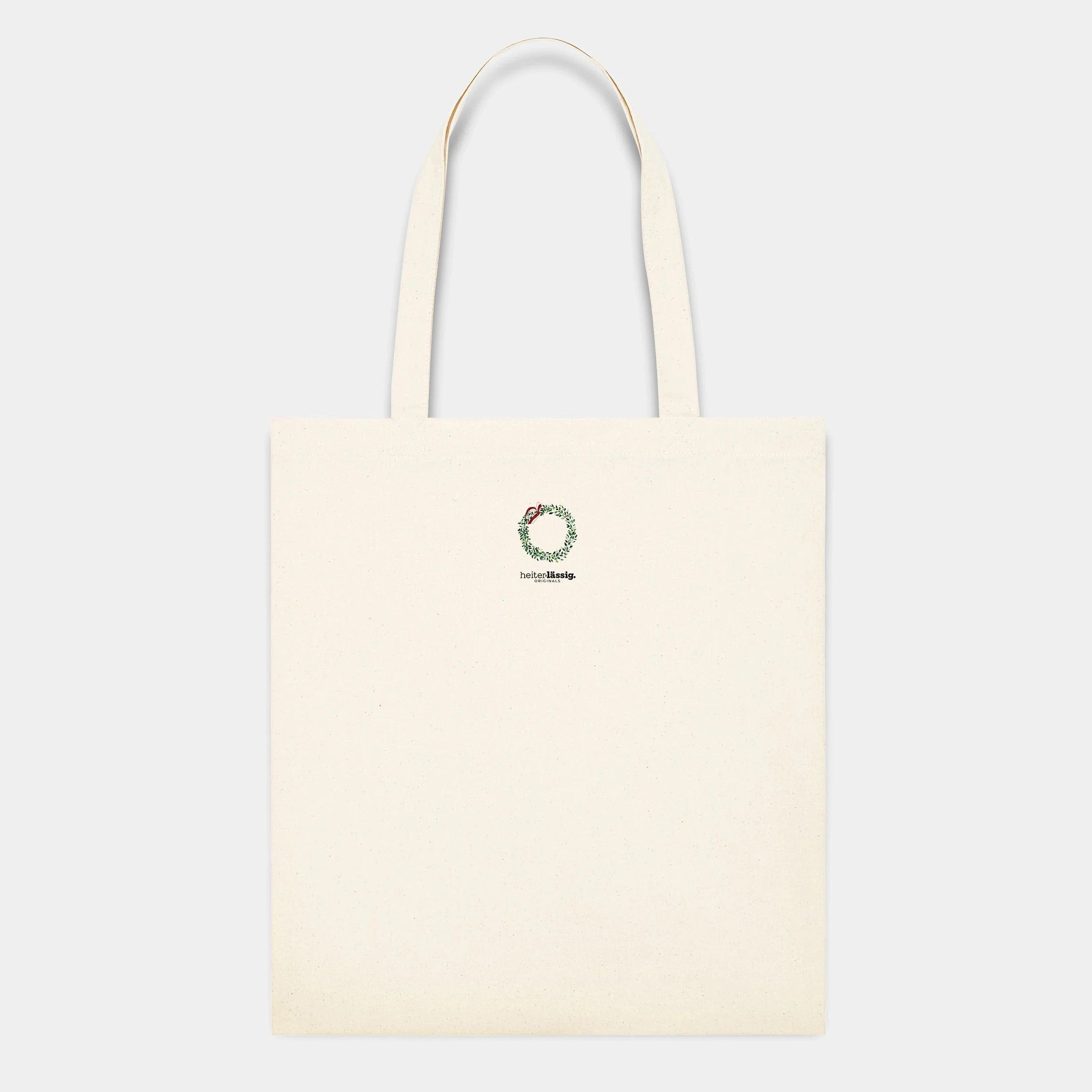 HEITER & LÄSSIG Baumwolltasche "Buchskranz" natural raw - aus nachhaltiger und fairer Produktion