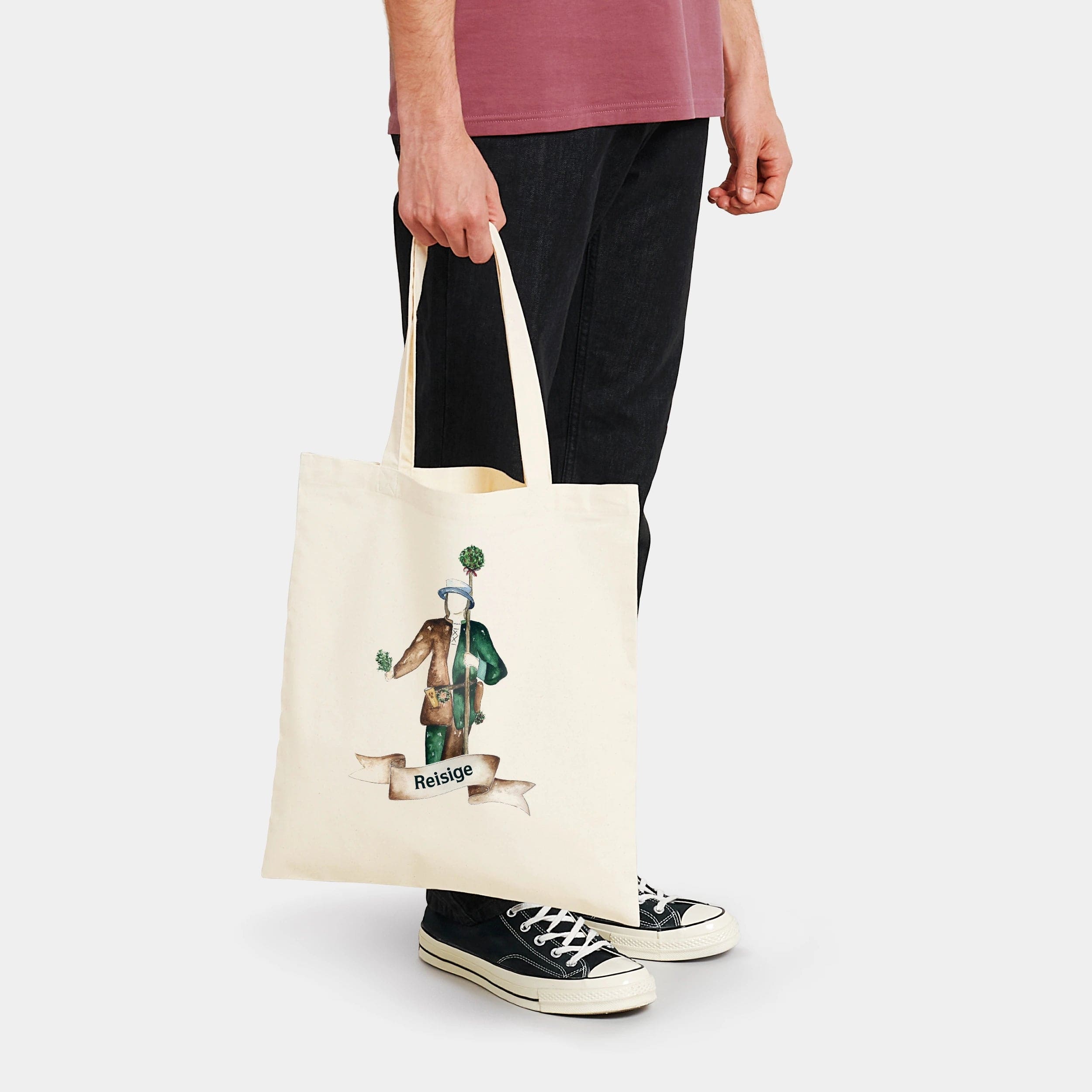 HEITER & LÄSSIG Baumwolltasche "Lanzmann/Reisige" Reisige / natural raw - aus nachhaltiger und fairer Produktion