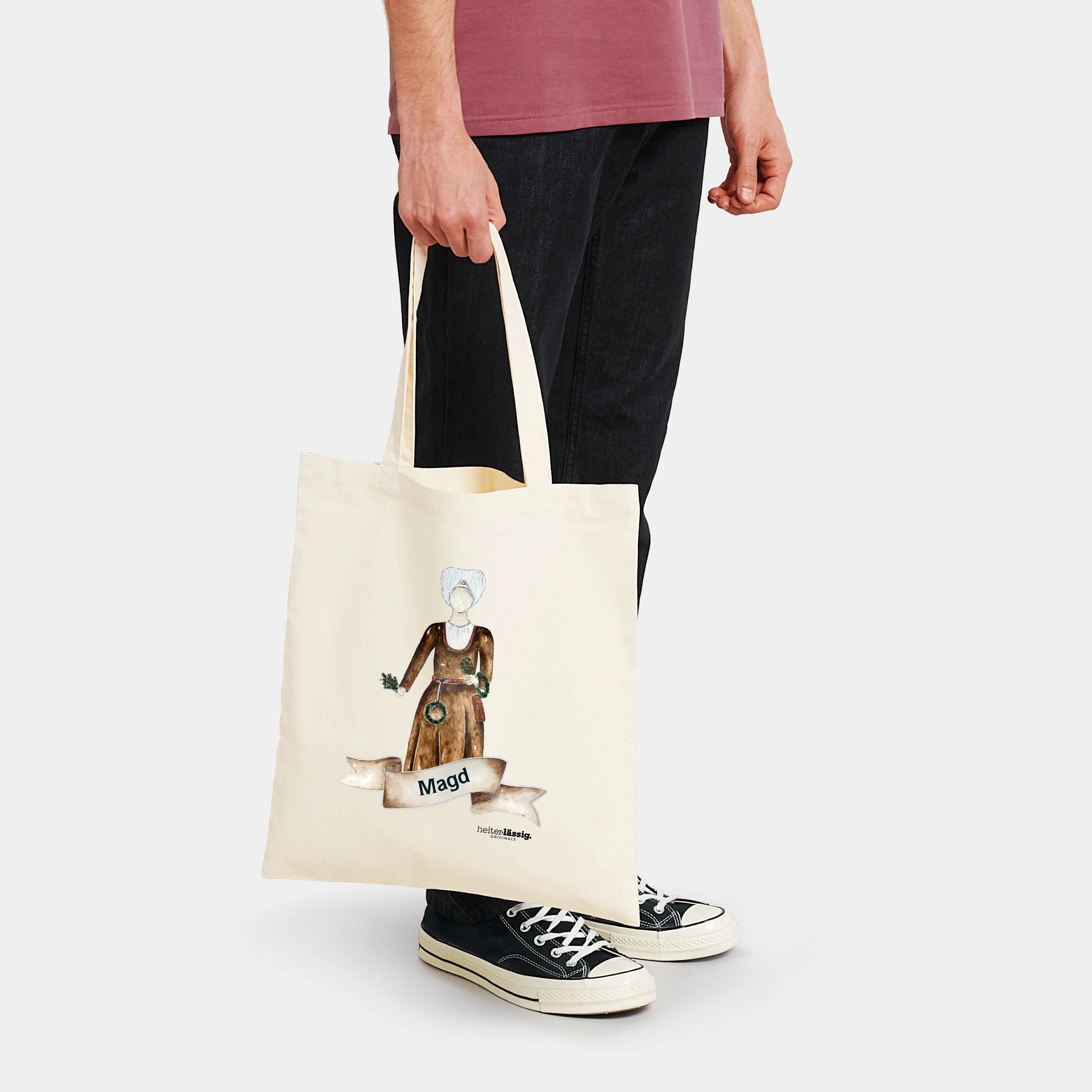 HEITER & LÄSSIG Baumwolltasche "Magd" natural raw - aus nachhaltiger und fairer Produktion