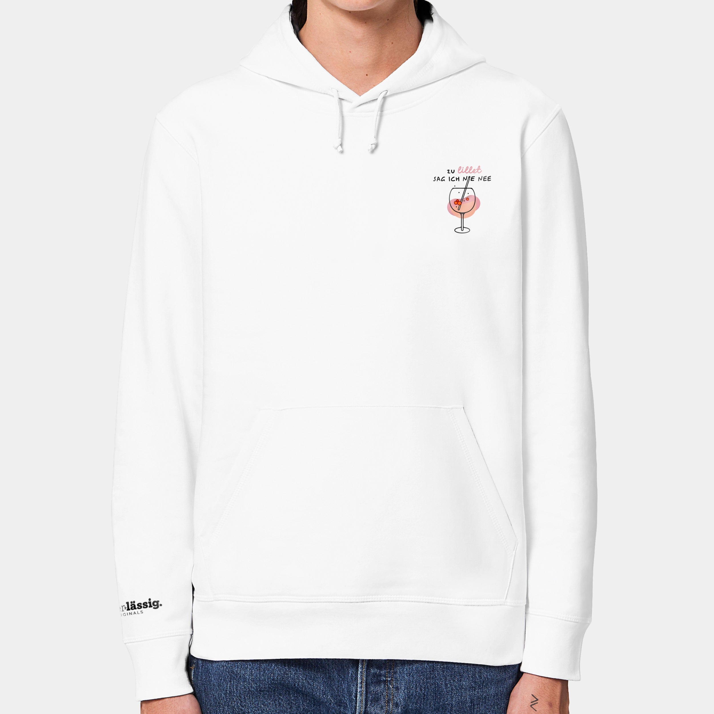HEITER & LÄSSIG Hoodie "Lillet Wildberry" XXS / weiß - aus nachhaltiger und fairer Produktion