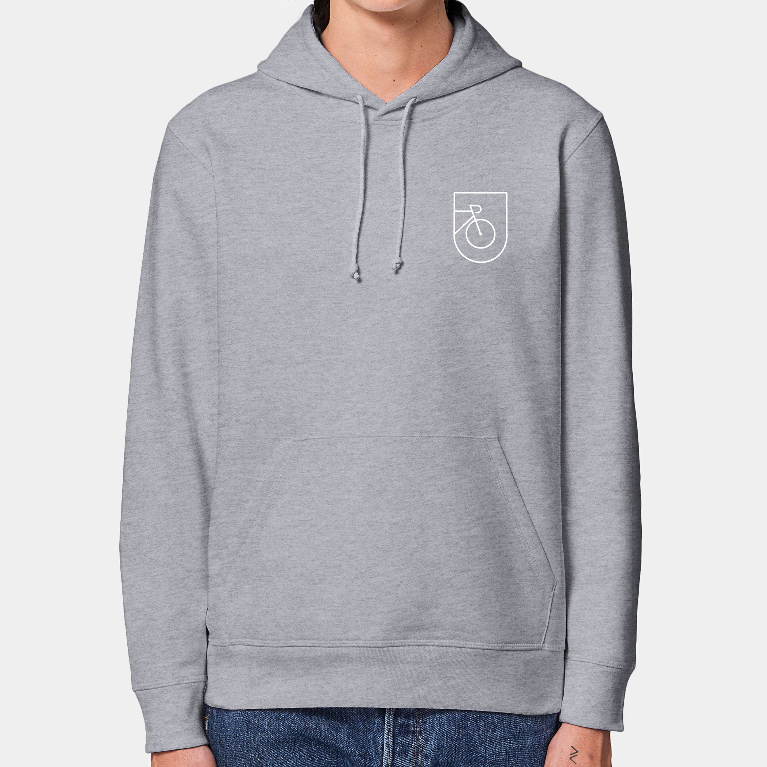 HEITER & LÄSSIG Hoodie "Rad" S / heather grey - aus nachhaltiger und fairer Produktion