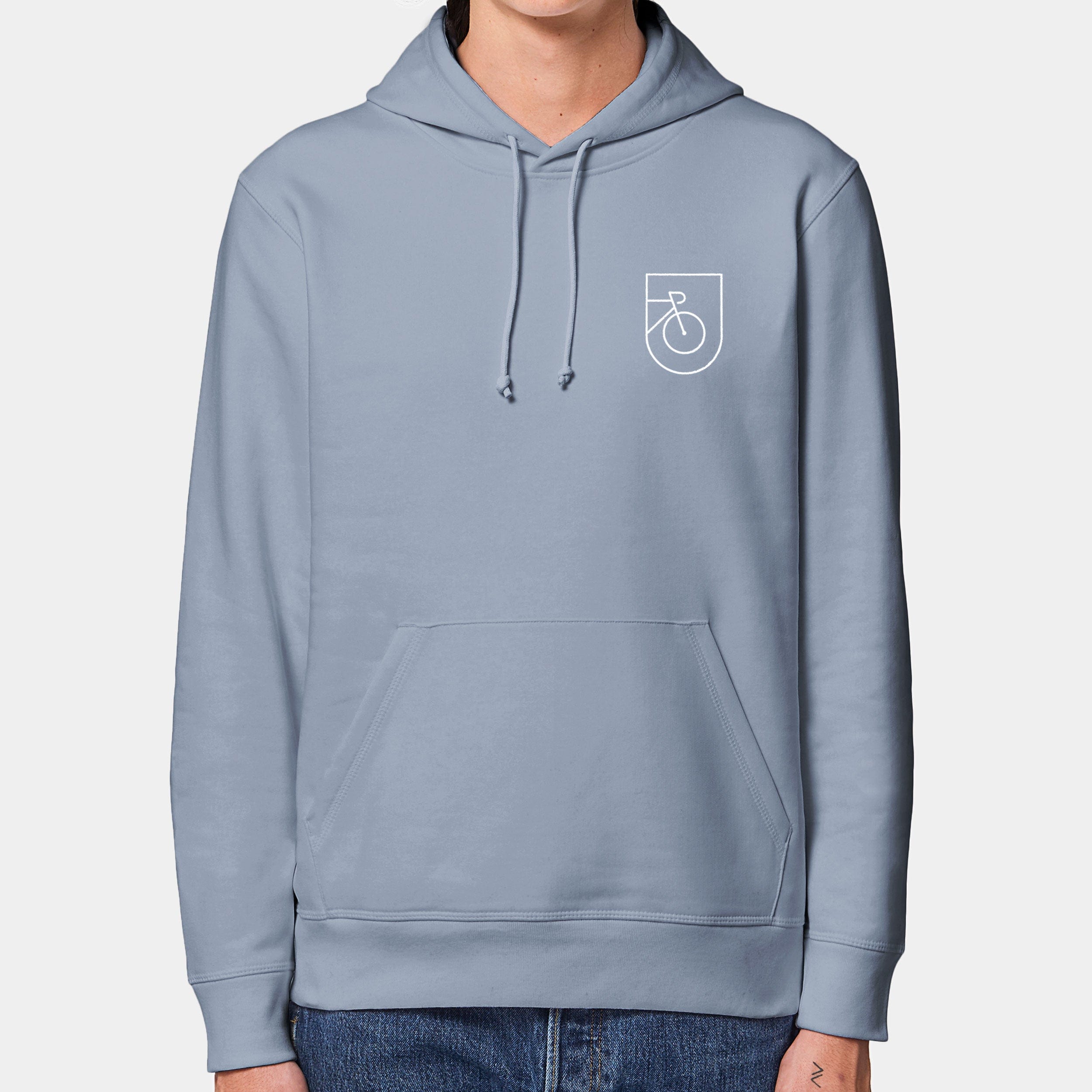 HEITER & LÄSSIG Hoodie "Rad" S / serene blue - aus nachhaltiger und fairer Produktion