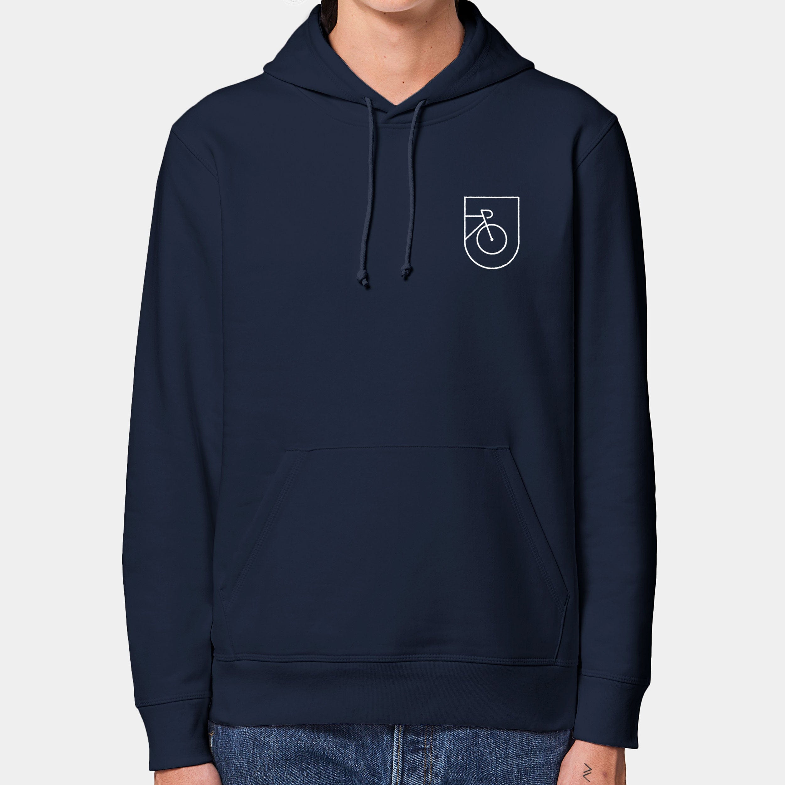 HEITER & LÄSSIG Hoodie "Rad" S / french navy - aus nachhaltiger und fairer Produktion