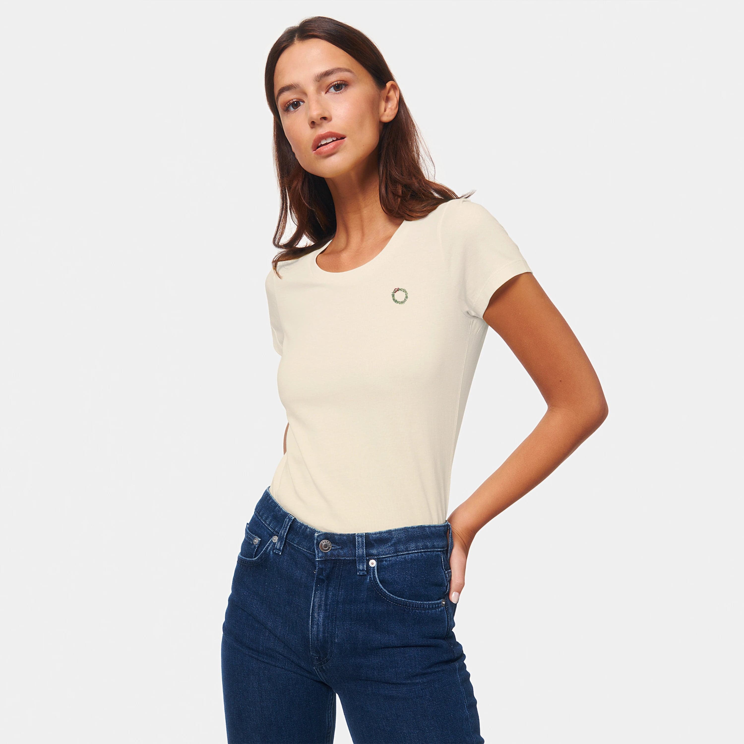 HEITER & LÄSSIG T-Shirt "Buchskranz" Damen / XXS / natural raw - aus nachhaltiger und fairer Produktion