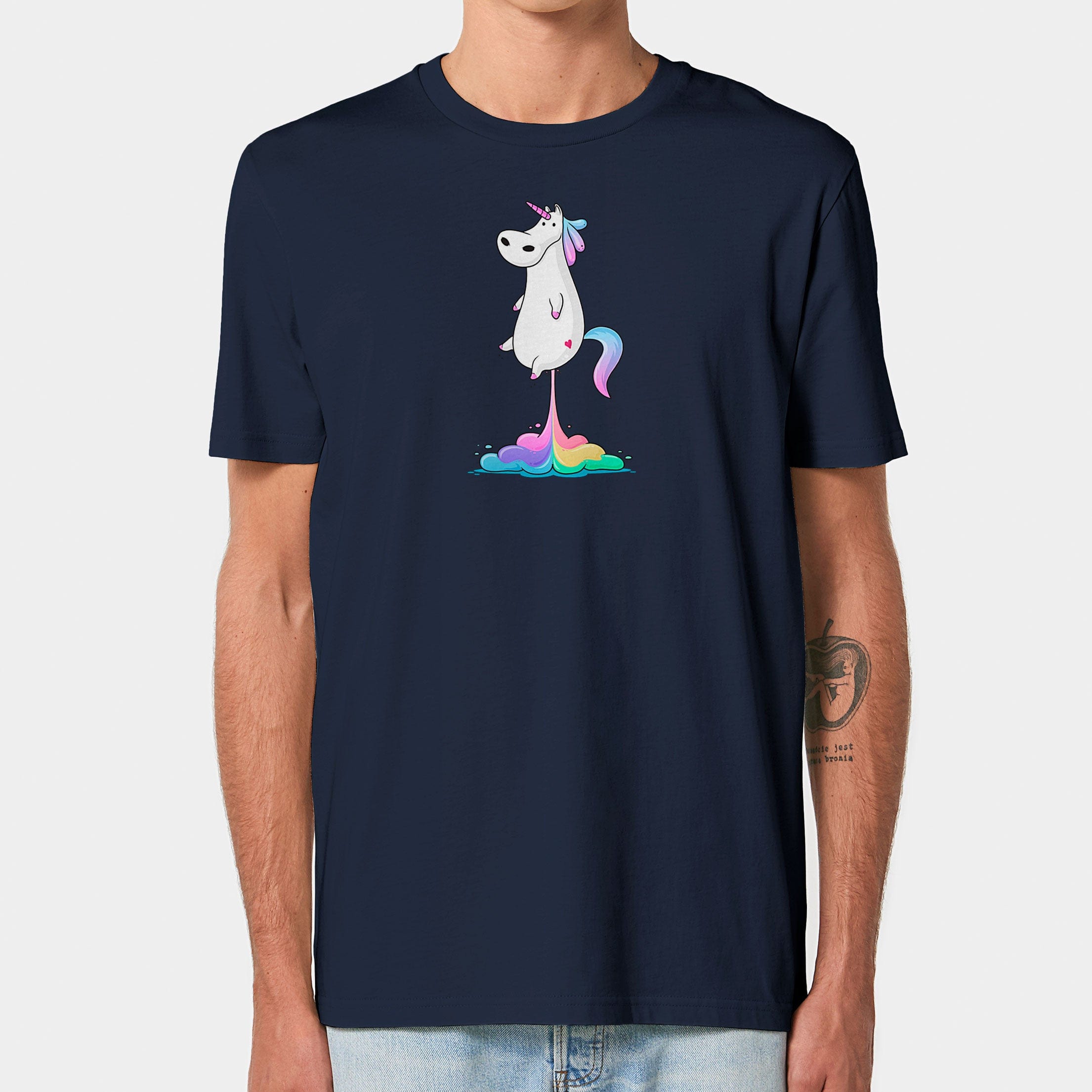 HEITER & LÄSSIG T-Shirt "Einhorn-Pups" S / french navy - aus nachhaltiger und fairer Produktion