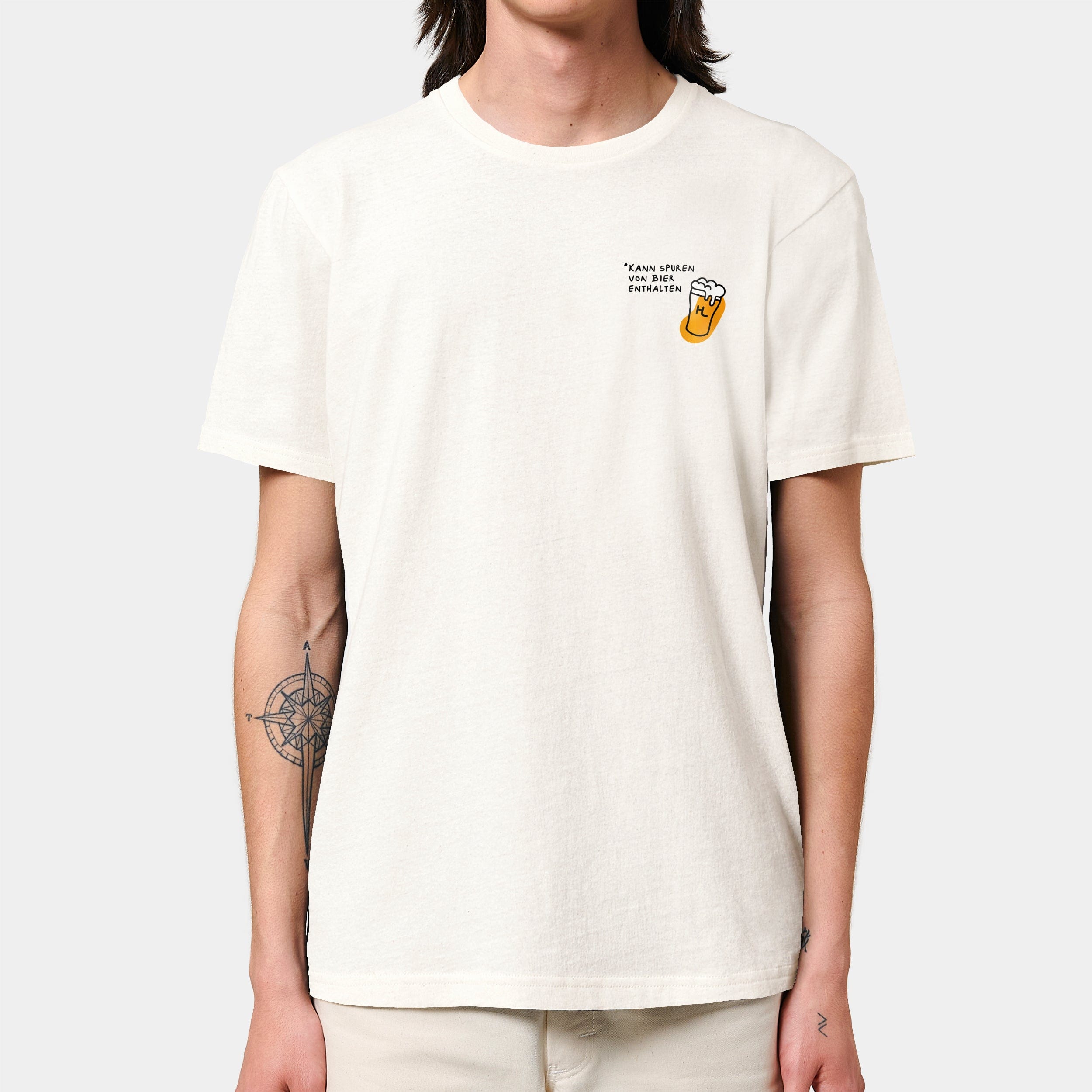 HEITER & LÄSSIG T-Shirt "enthält Spuren von Bier" - aus nachhaltiger und fairer Produktion