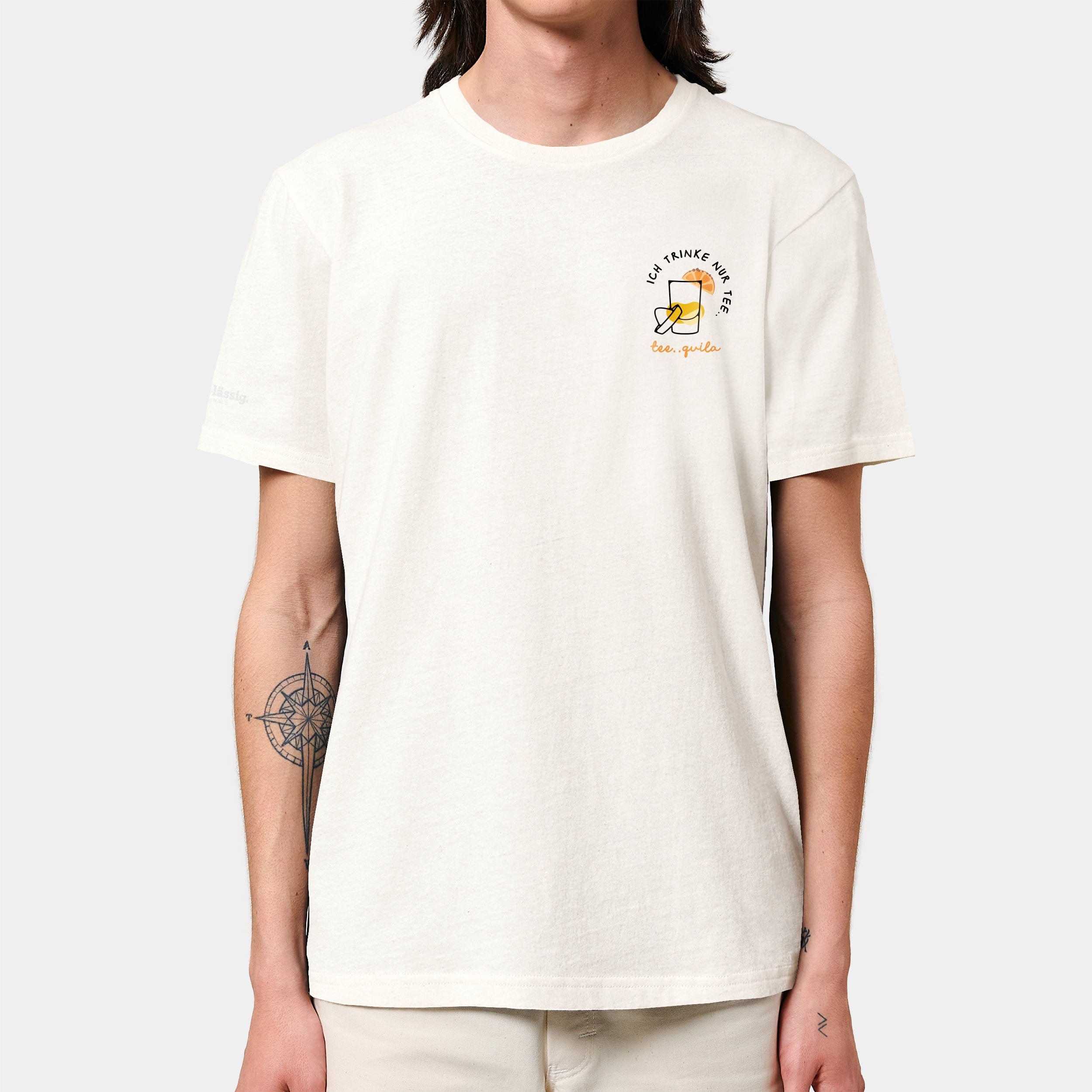HEITER & LÄSSIG T-Shirt "ich trinke nur tee.. quila" - aus nachhaltiger und fairer Produktion