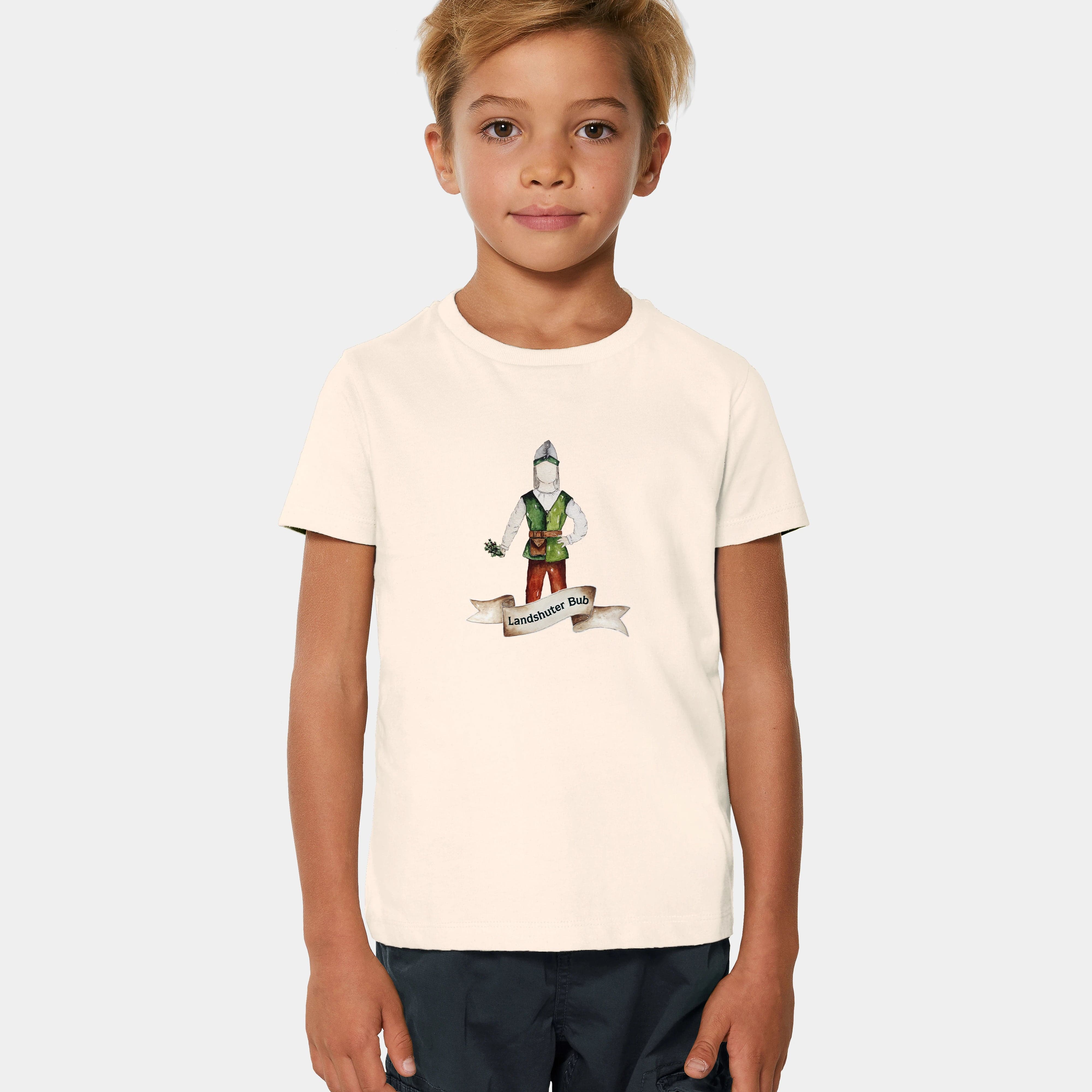 HEITER & LÄSSIG T-Shirt "Landshuter Bub" 98/104 / Natural Raw - aus nachhaltiger und fairer Produktion