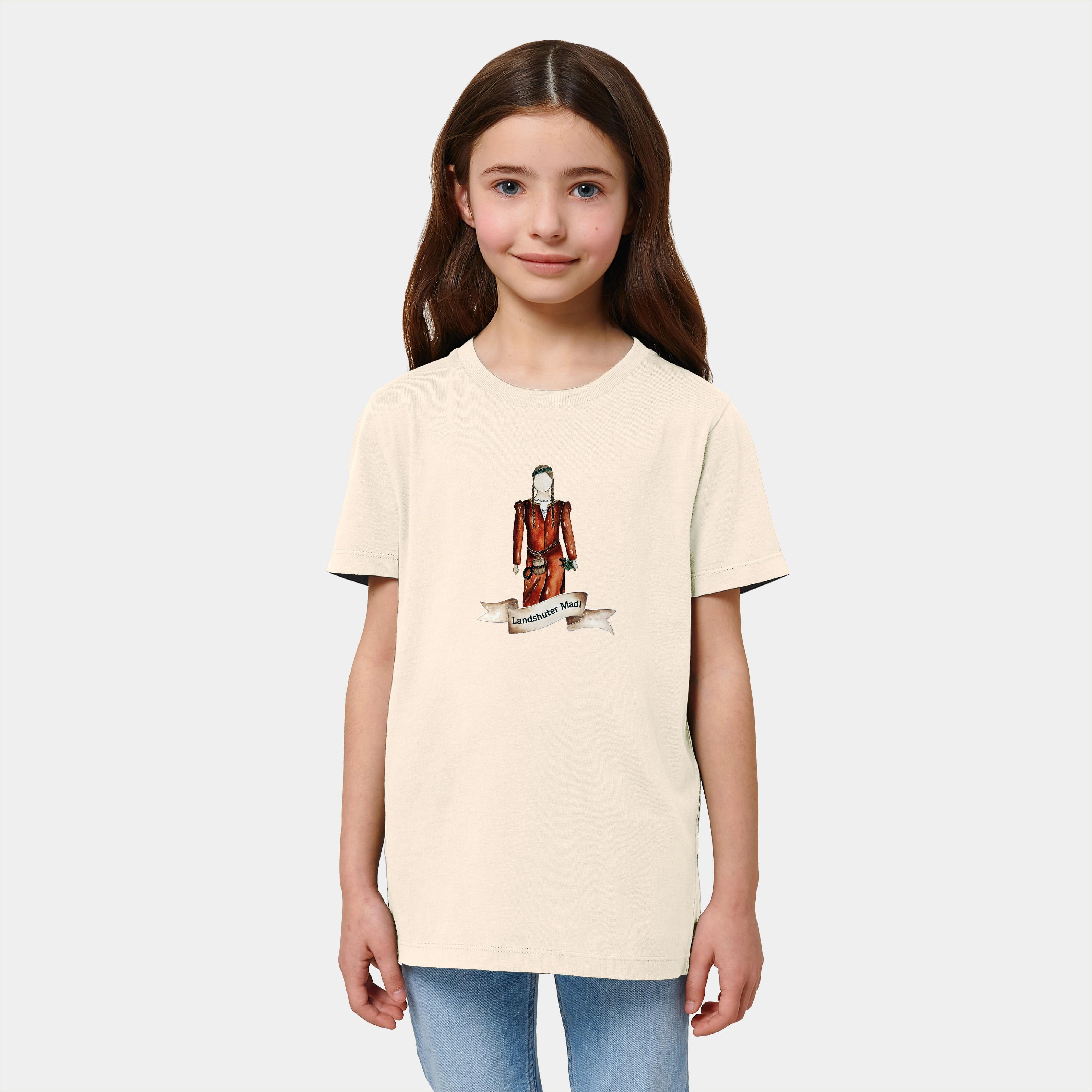 HEITER & LÄSSIG T-Shirt "Landshuter Madl" 98/104 / Natural Raw - aus nachhaltiger und fairer Produktion
