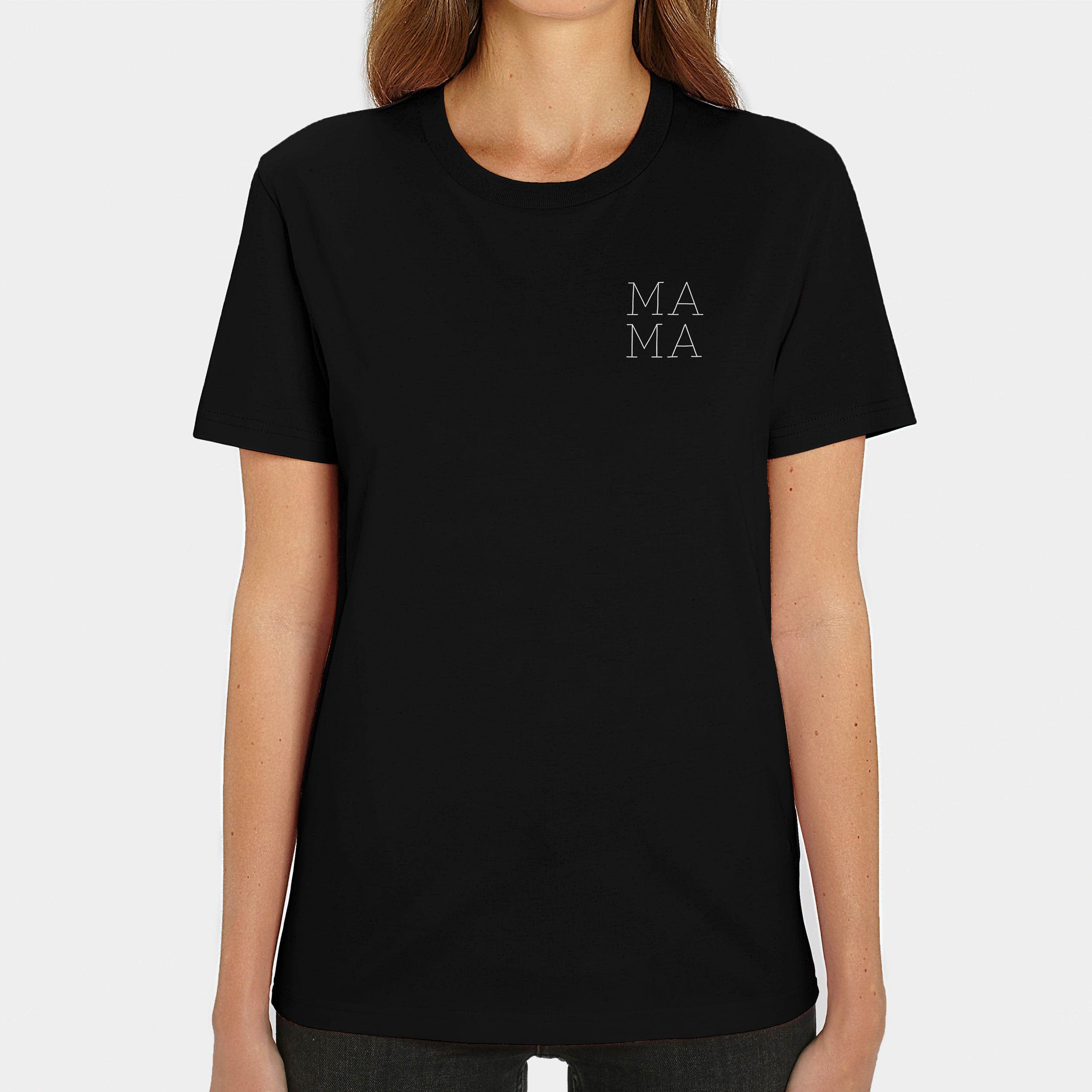 HEITER & LÄSSIG T-Shirt "Mama" XXS / schwarz - aus nachhaltiger und fairer Produktion