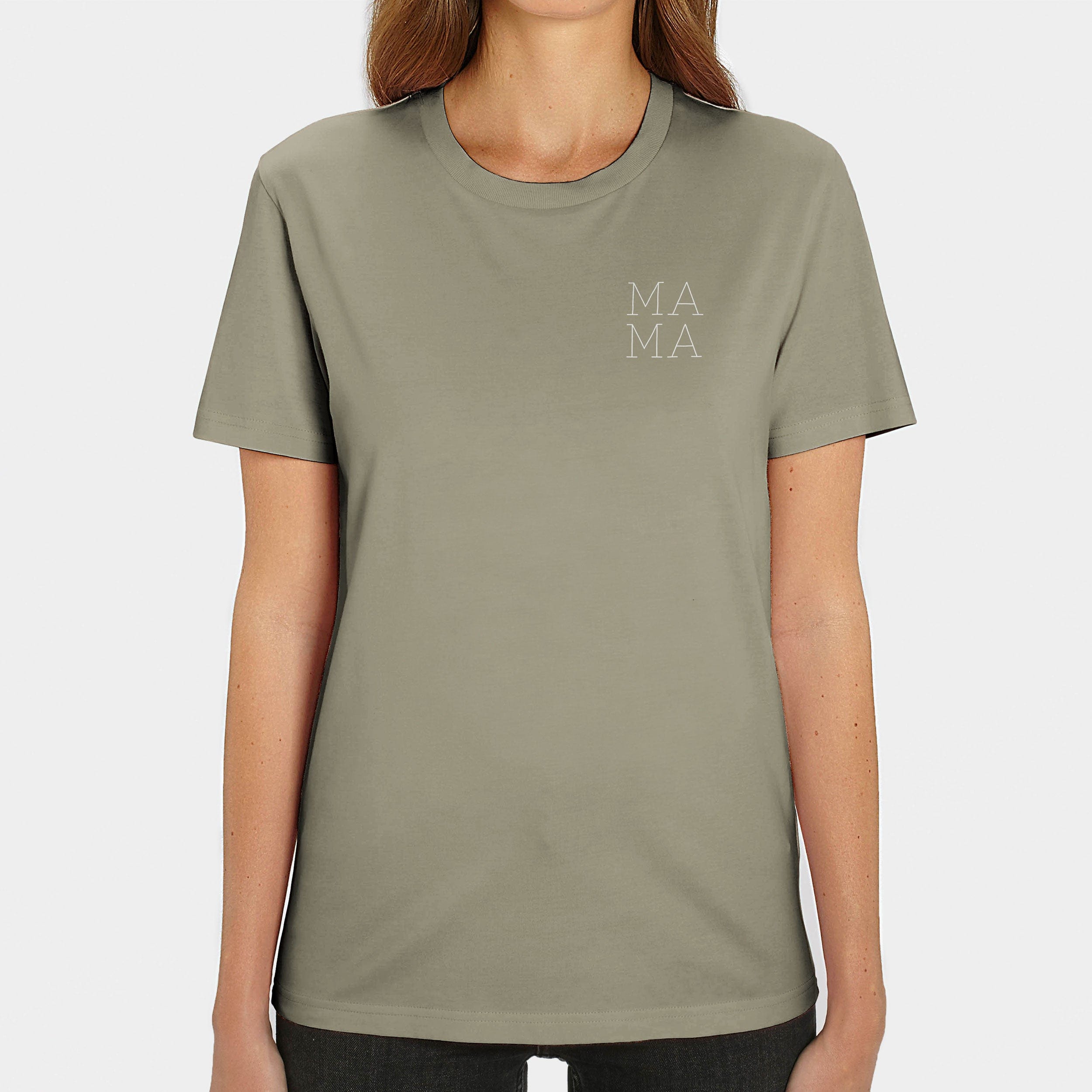 HEITER & LÄSSIG T-Shirt "Mama" XXS / sage - aus nachhaltiger und fairer Produktion