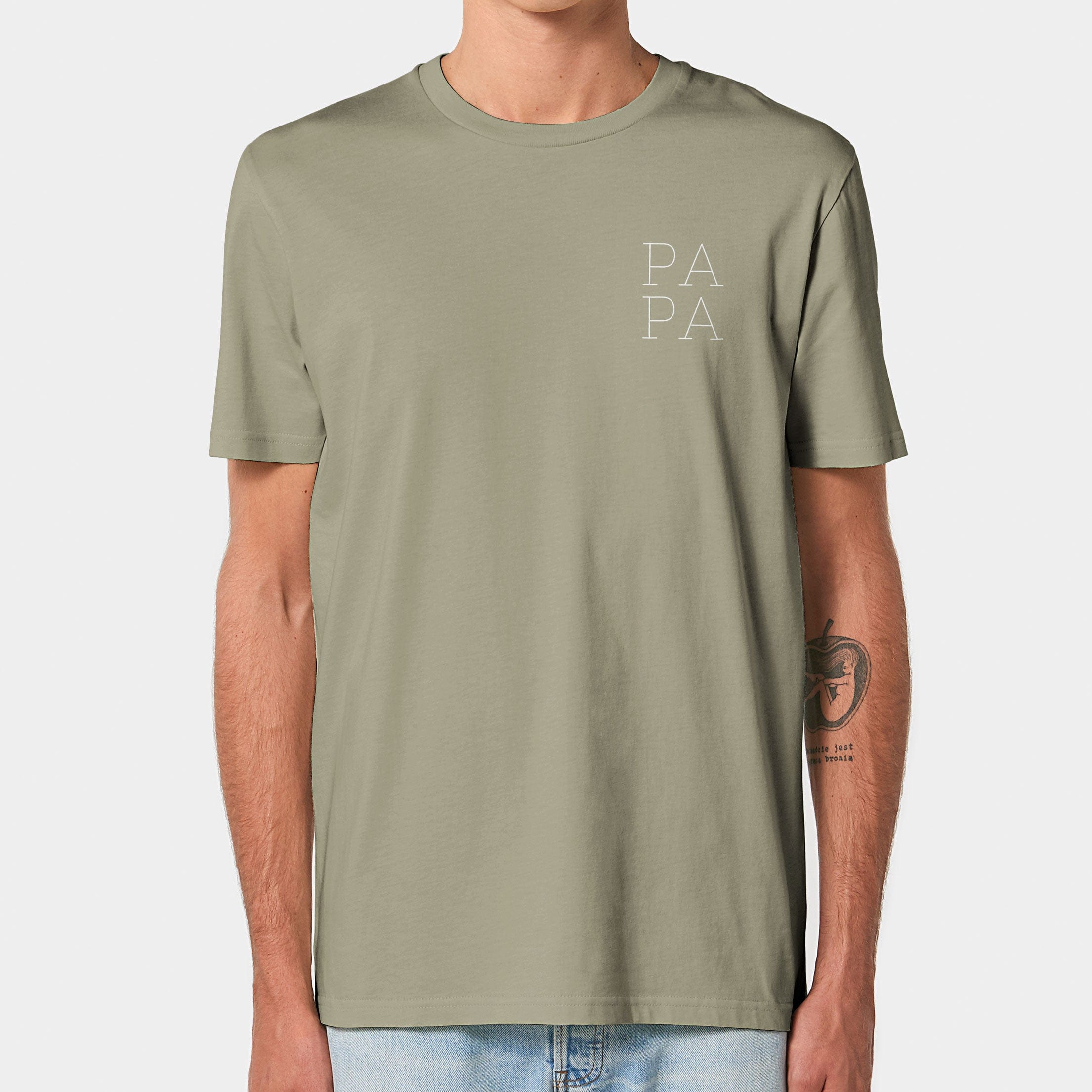 HEITER & LÄSSIG T-Shirt "Papa" S / sage - aus nachhaltiger und fairer Produktion