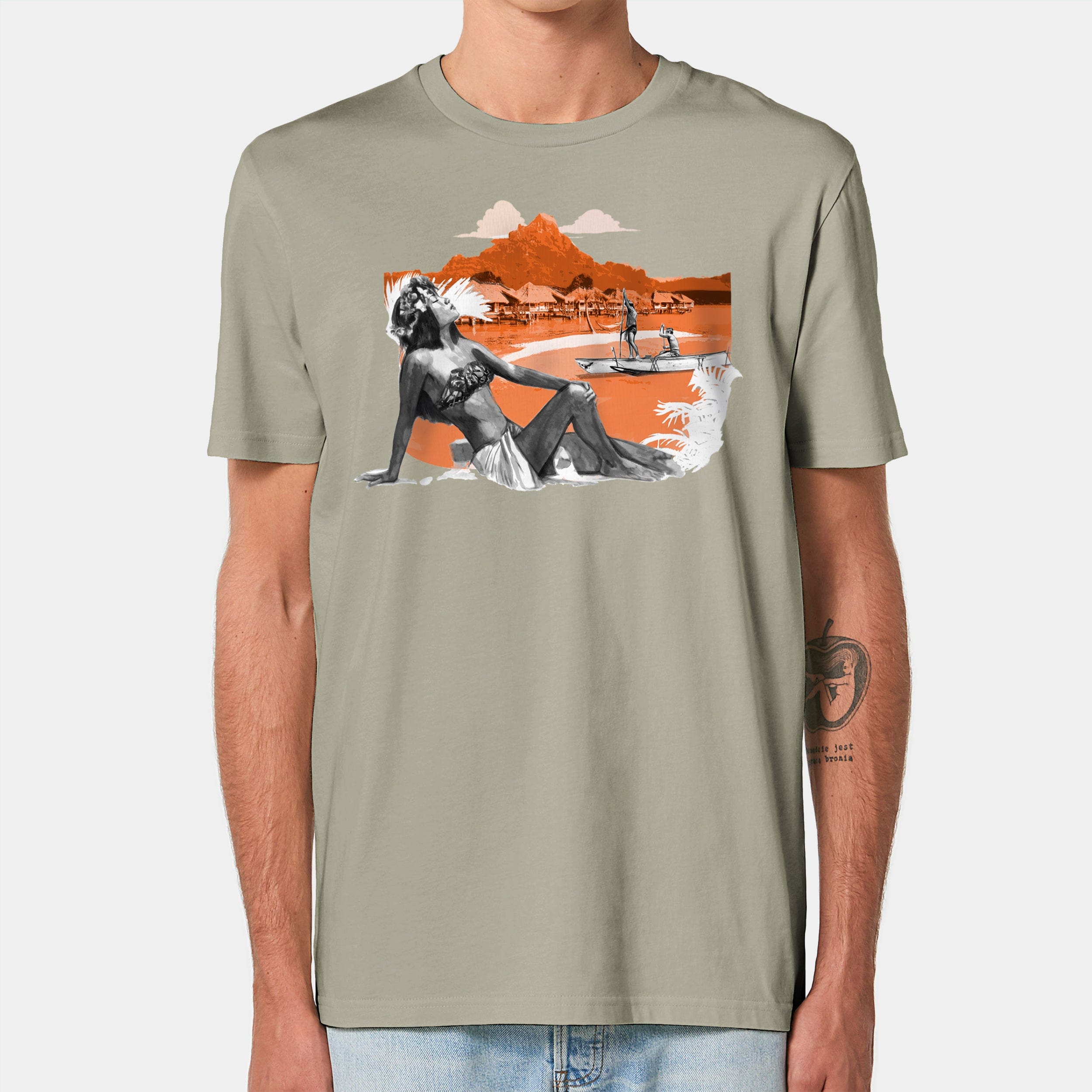 HEITER & LÄSSIG T-Shirt "Tiki" XXS / sage - aus nachhaltiger und fairer Produktion