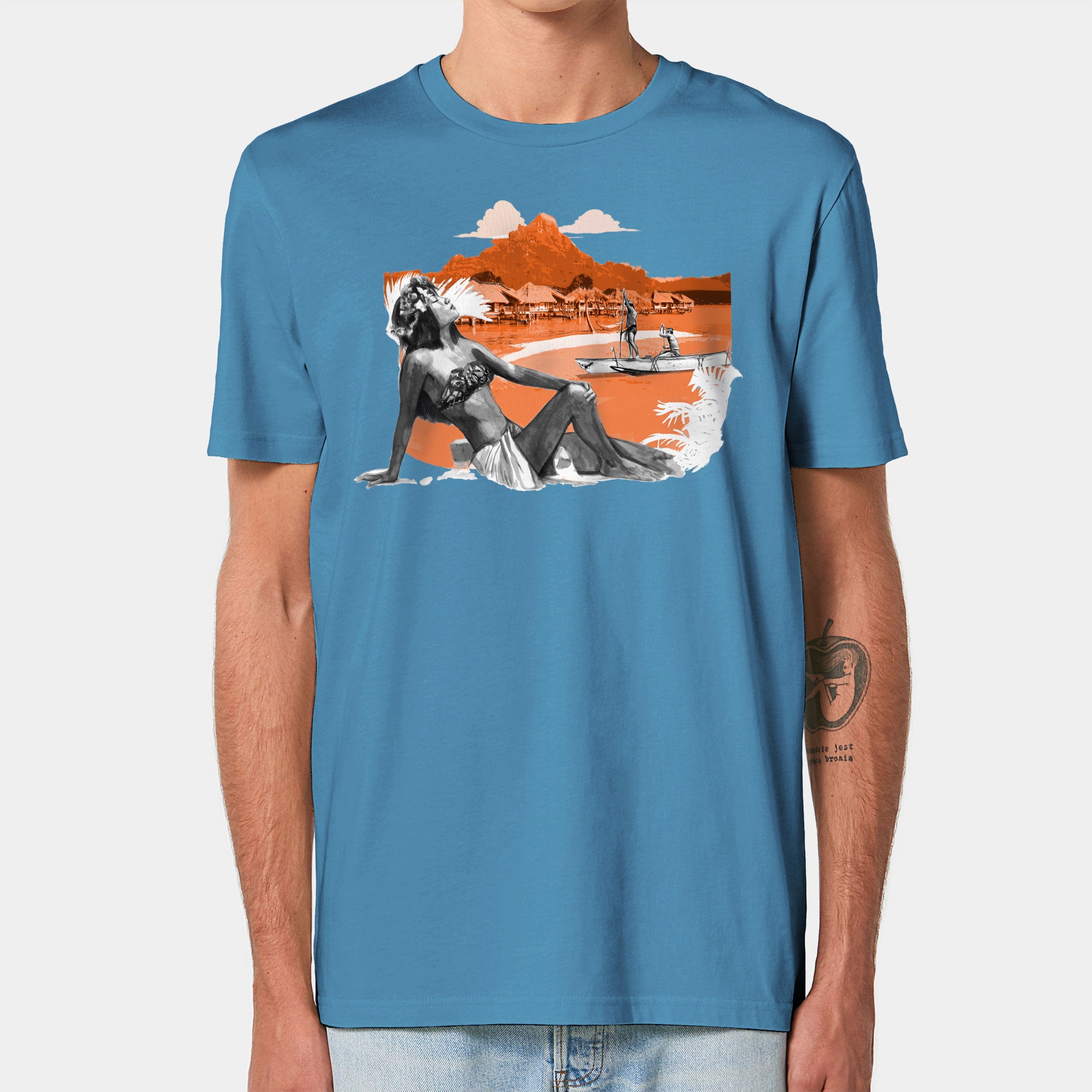 HEITER & LÄSSIG T-Shirt "Tiki" XXS / bright blue - aus nachhaltiger und fairer Produktion
