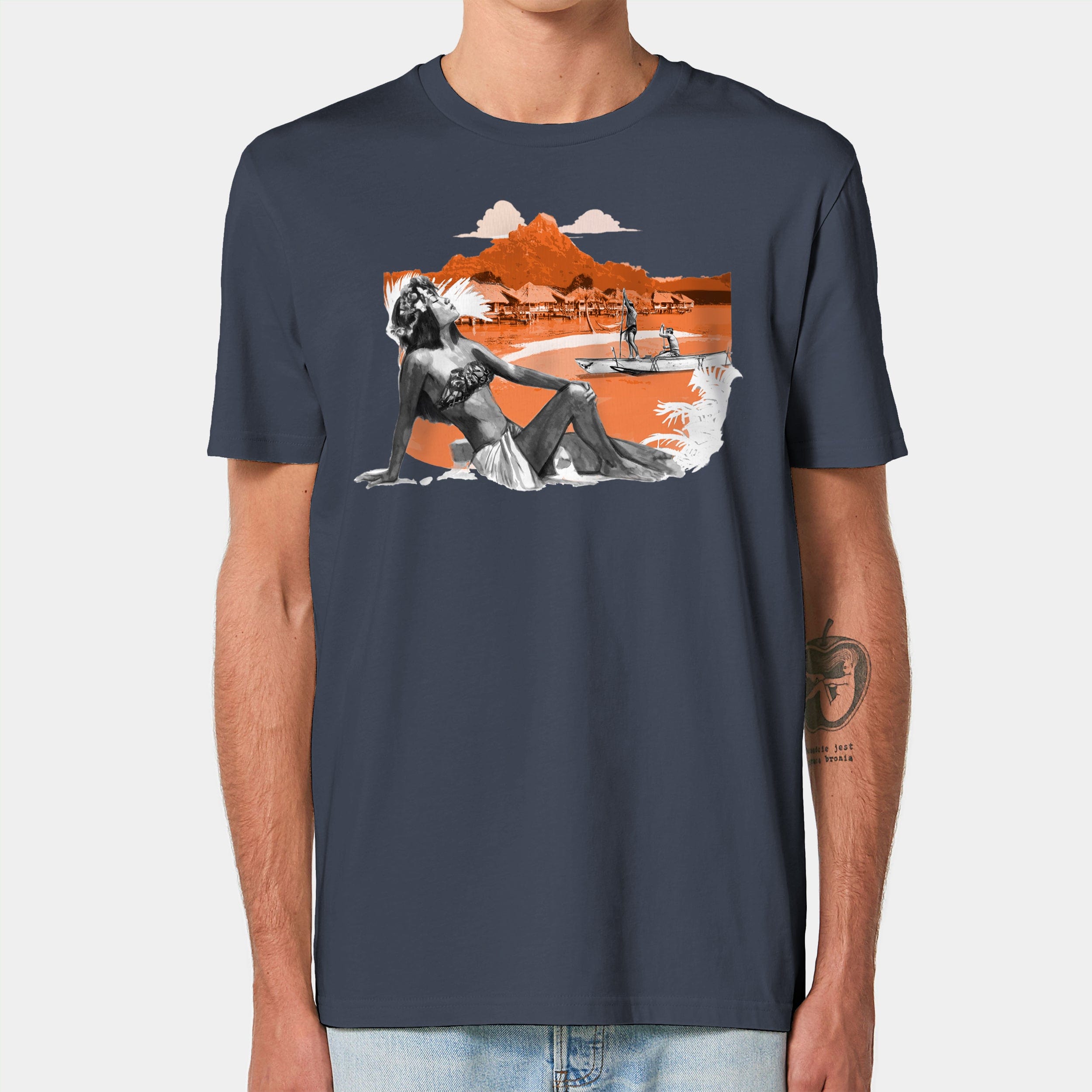 HEITER & LÄSSIG T-Shirt "Tiki" XXS / india ink grey - aus nachhaltiger und fairer Produktion