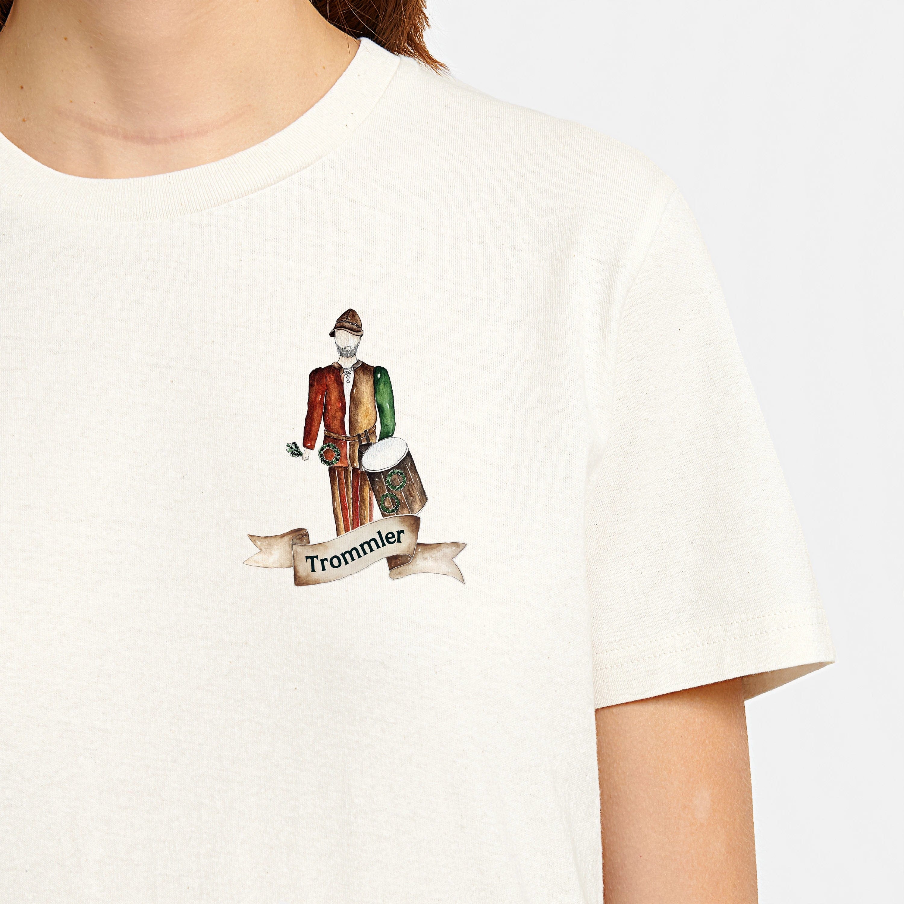HEITER & LÄSSIG T-Shirt "Trommler" XXS / natural raw - aus nachhaltiger und fairer Produktion