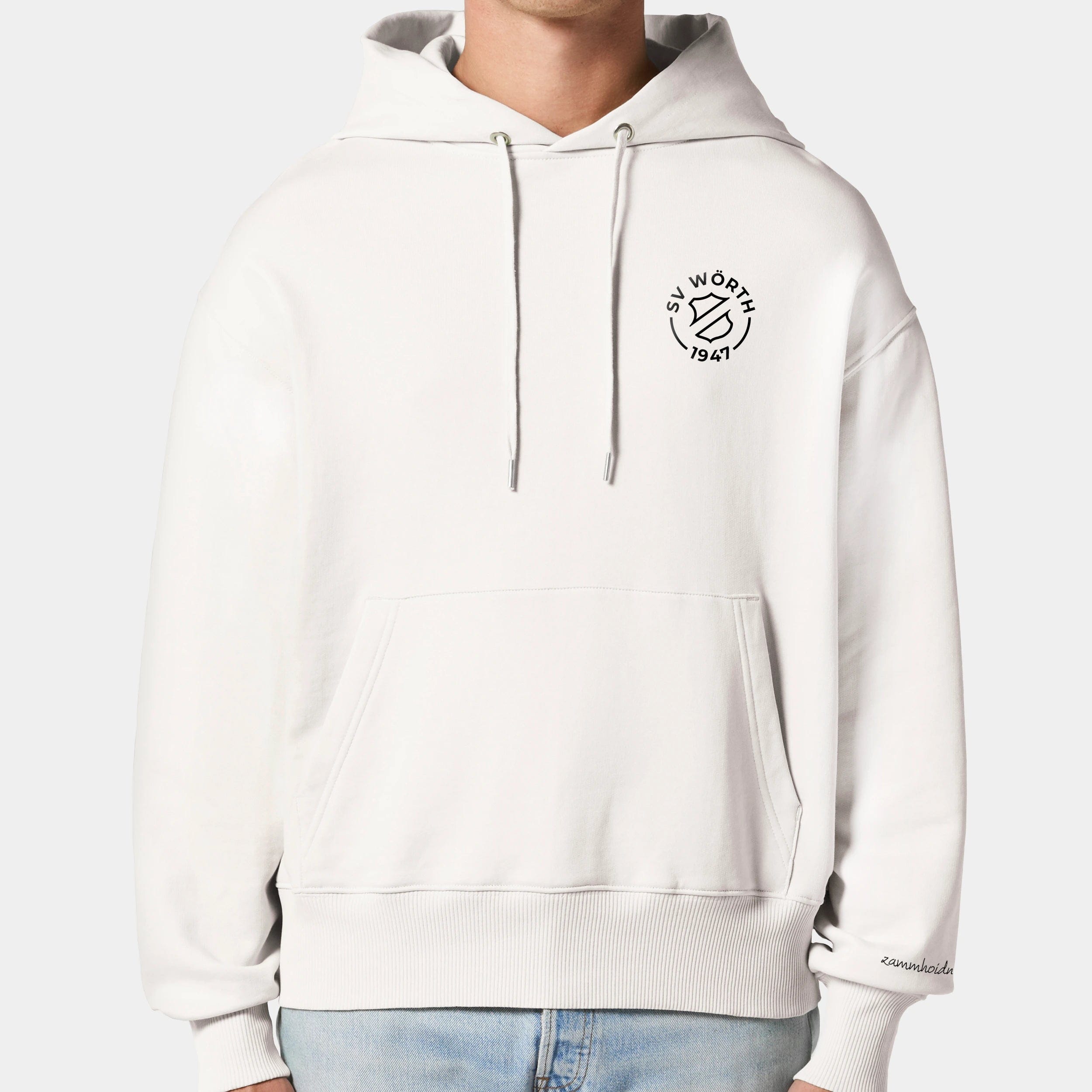 HEITER & LÄSSIG Hoodie "SV Wörth" S / off-white - aus nachhaltiger und fairer Produktion