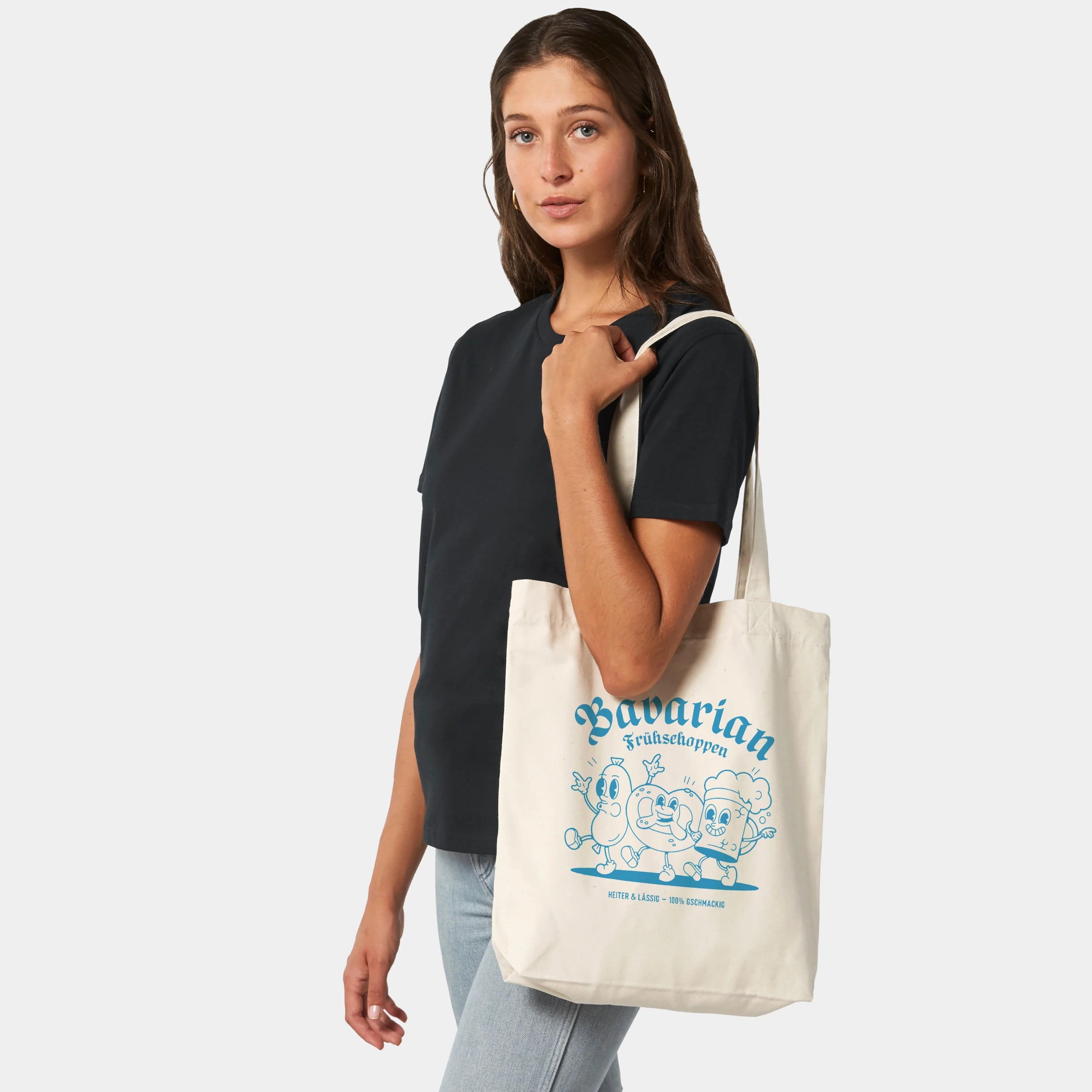 HEITER & LÄSSIG Baumwolltasche "Frühshoppen" - aus nachhaltiger und fairer Produktion