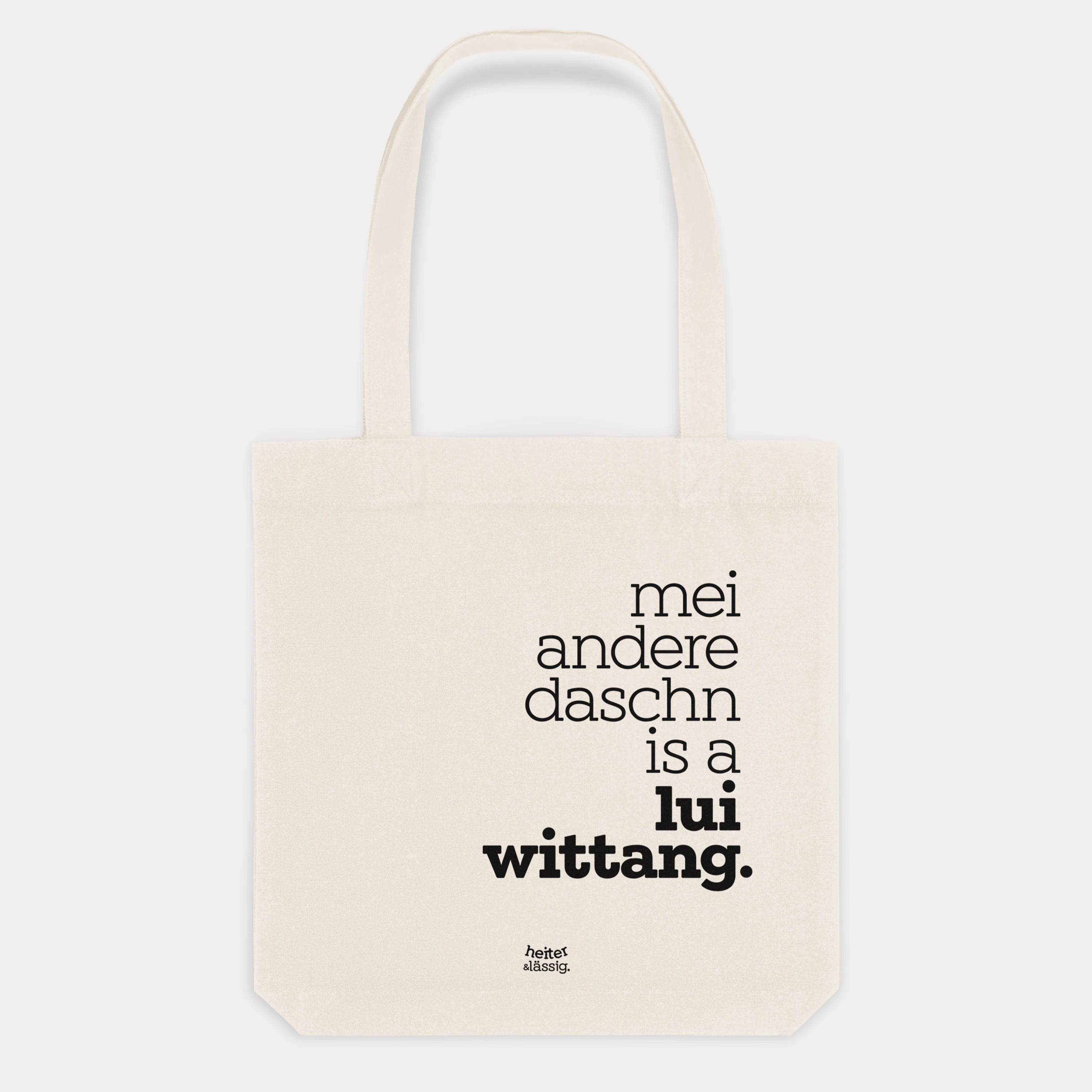 HEITER & LÄSSIG Baumwolltasche "lui wittang" - aus nachhaltiger und fairer Produktion