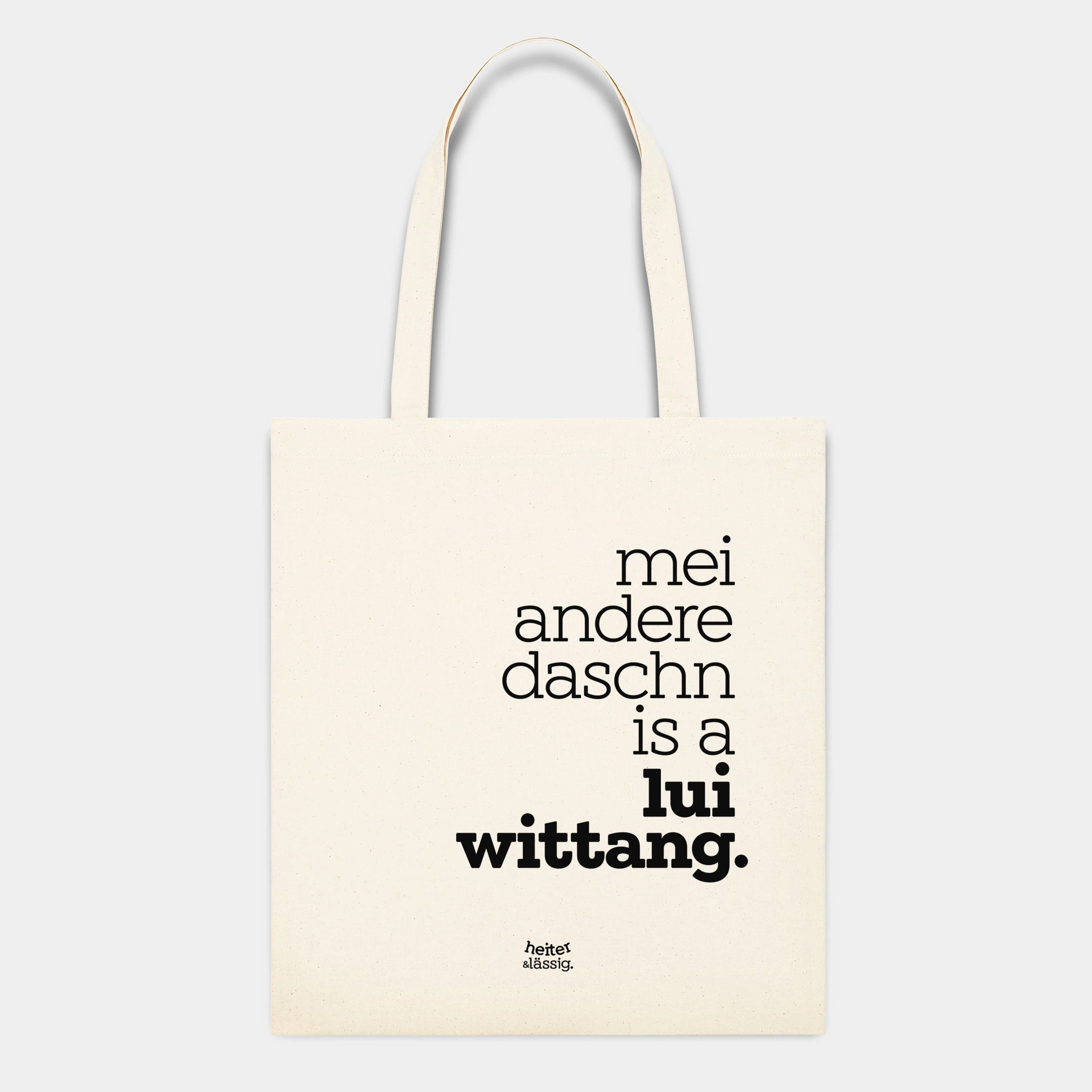 HEITER & LÄSSIG Baumwolltasche "lui wittang" - aus nachhaltiger und fairer Produktion