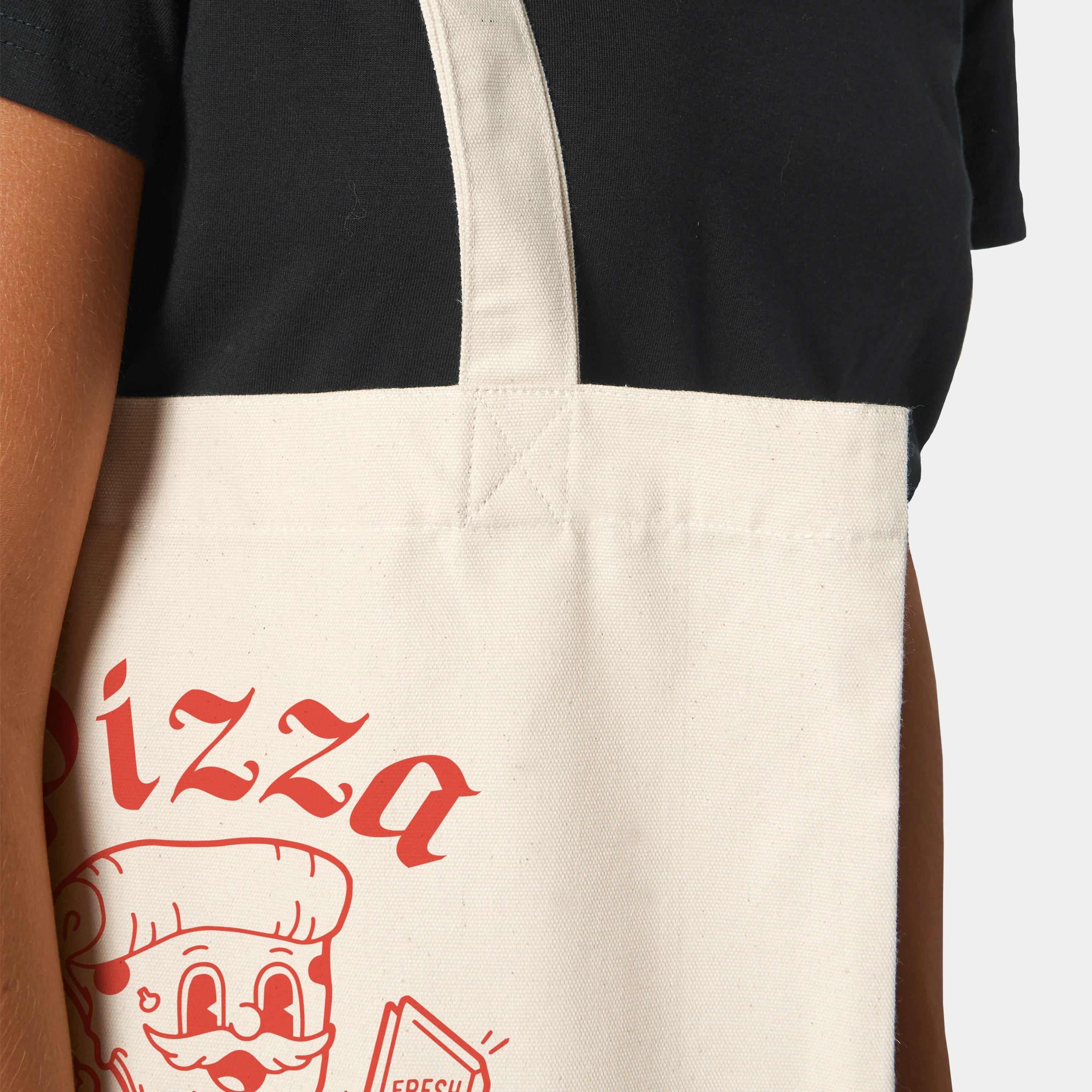 HEITER & LÄSSIG Baumwolltasche "Pizza" - aus nachhaltiger und fairer Produktion