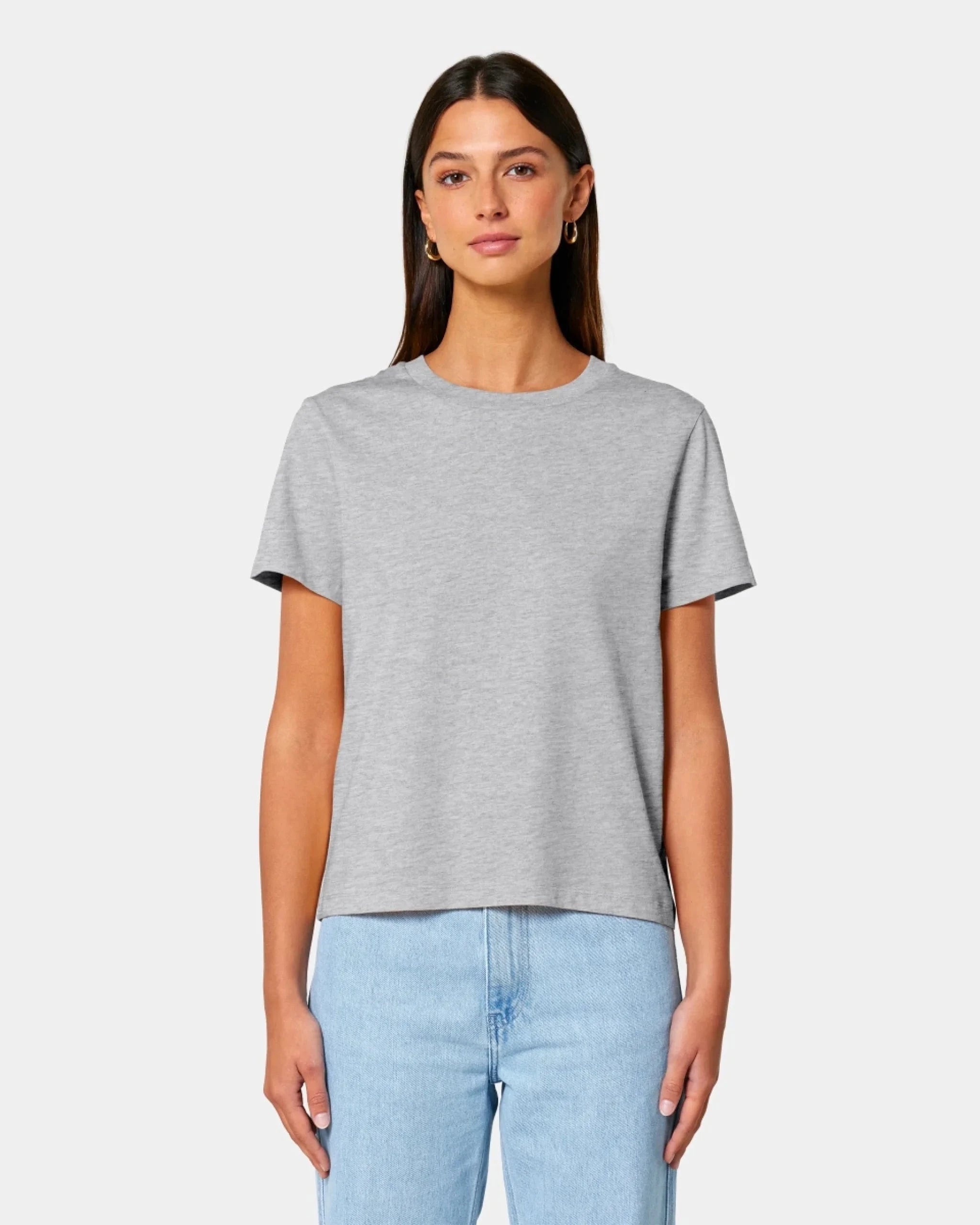 Schmidt Digitaldruck GmbH Foto auf T-Shirt Damen / Heather Grey / XS - aus nachhaltiger und fairer Produktion