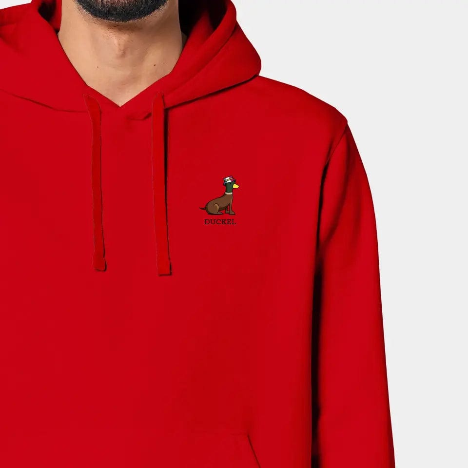 TeeInBlue Hoodie "Duckel" Stanley/Stella Drummer 2.0 / rot / XL - aus nachhaltiger und fairer Produktion