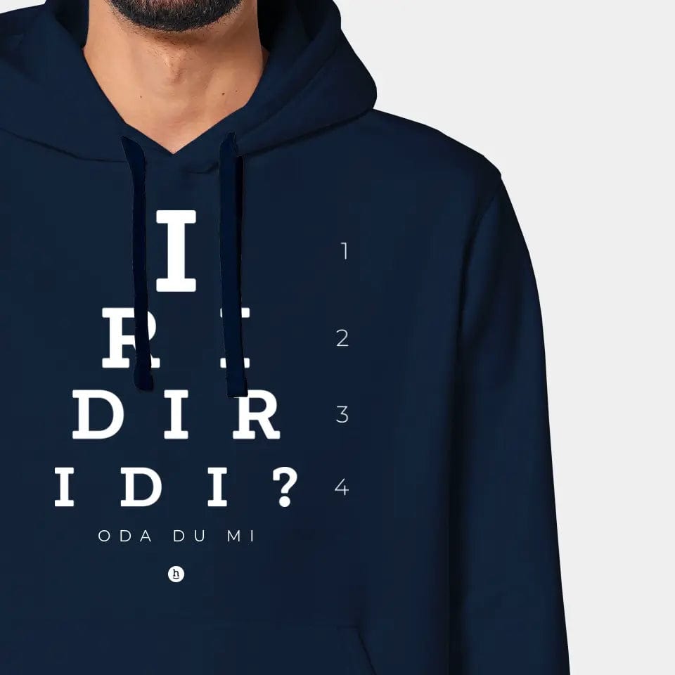 TeeInBlue Hoodie "Iridiridi" Stanley/Stella Drummer 2.0 / french navy / S - aus nachhaltiger und fairer Produktion