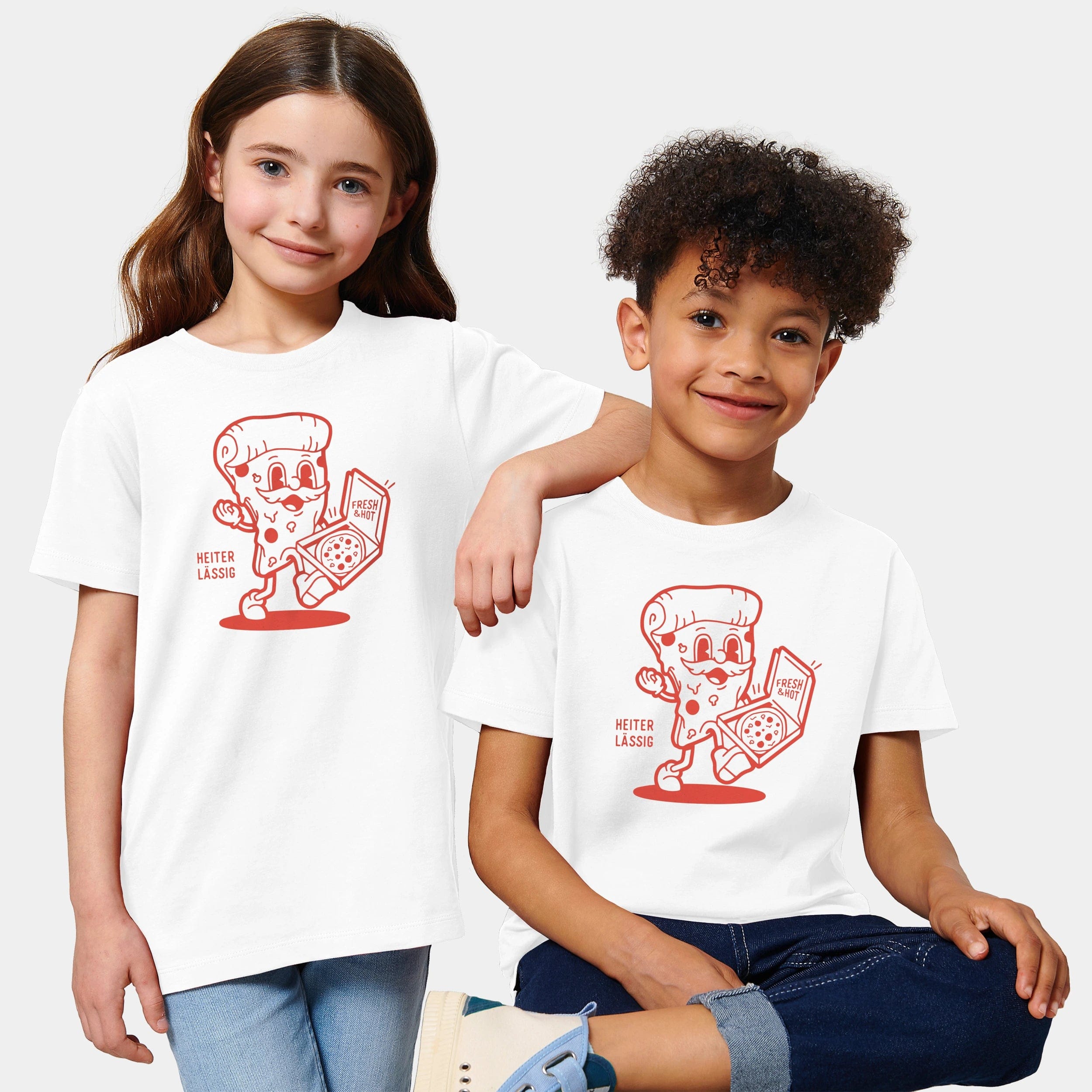 HEITER & LÄSSIG Kinder T-Shirt "Pizza" - aus nachhaltiger und fairer Produktion