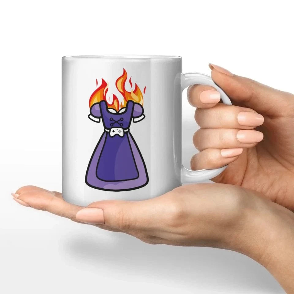Schmidt Digitaldruck GmbH Motivtasse "Dirndl on fire" Keramik-Tasse / Weiß / 330 ml - aus nachhaltiger und fairer Produktion