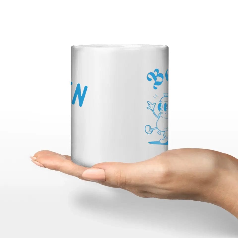 TeeInBlue Motivtasse "Frühshoppen" Keramik-Tasse / Weiß / 330 ml - aus nachhaltiger und fairer Produktion